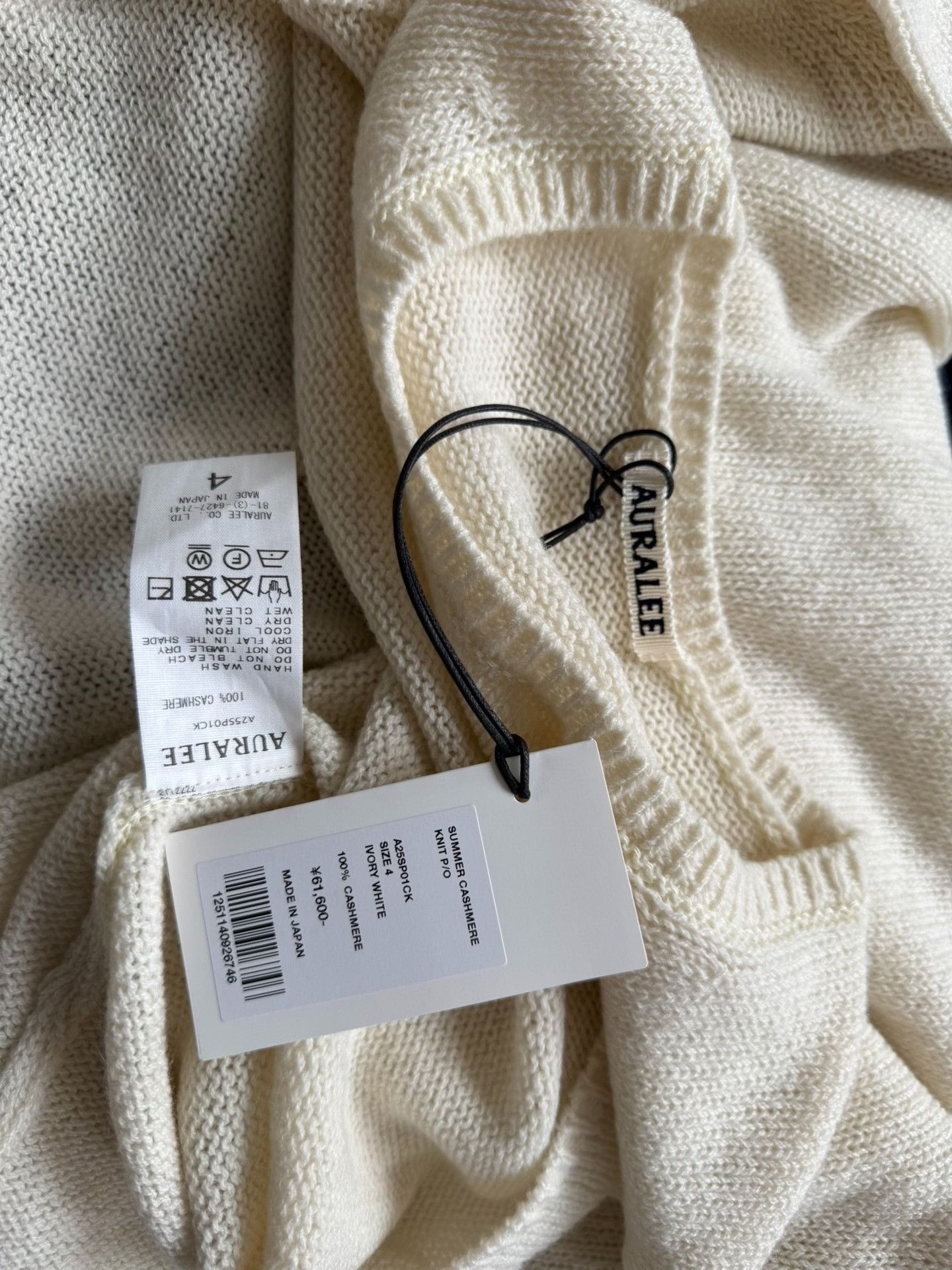 Auralee AURALEE 25SS Summer Cashmere Knit P/O Size US XL / EU 56 / 4 - 9 Thumbnail