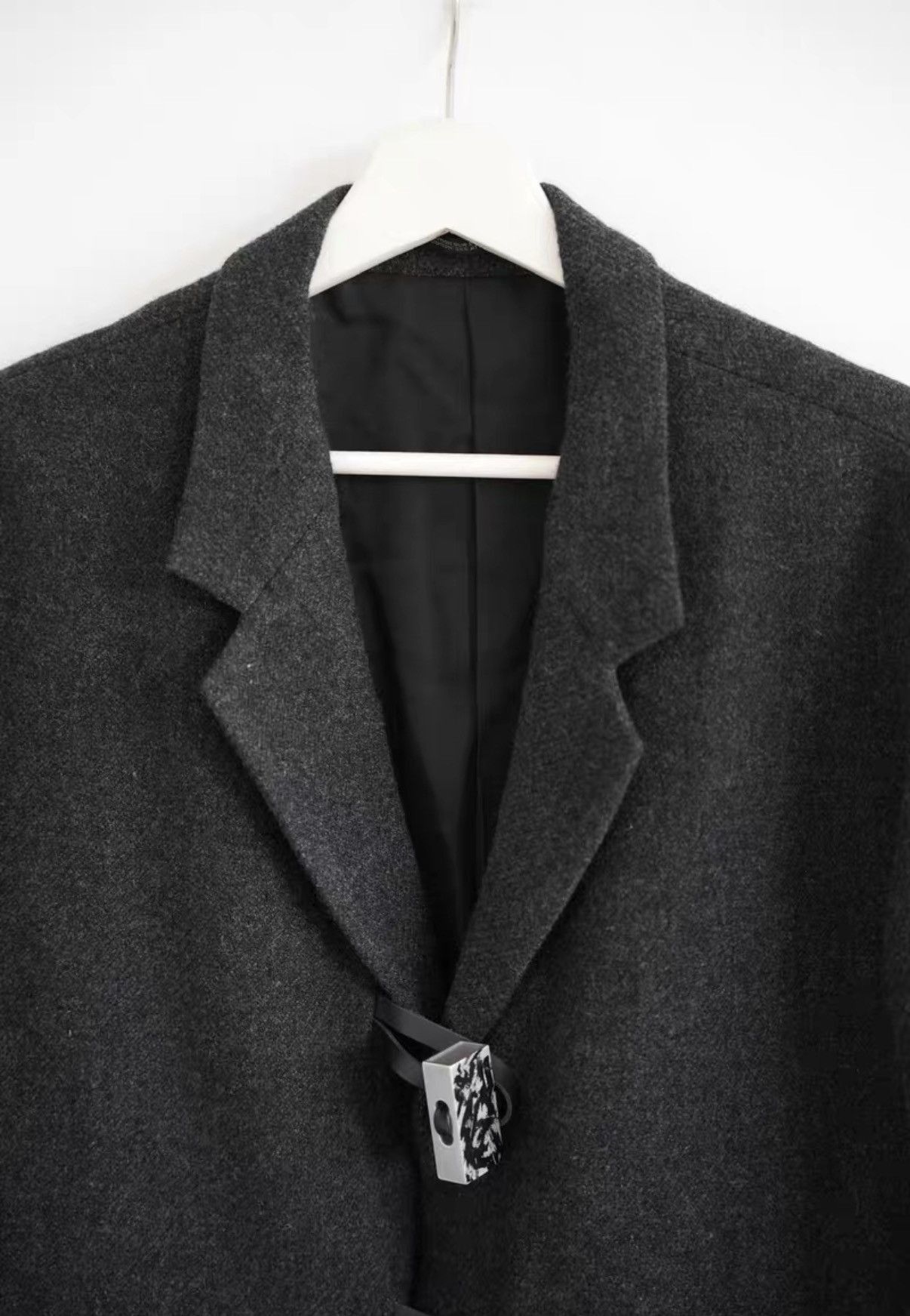 Yohji Yamamoto Black Long Wool Blend Coat - Size L Size US L / EU 52-54 / 3 - 2 Thumbnail