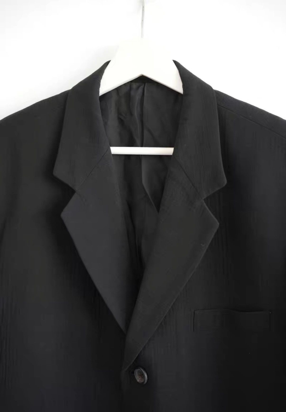 Yohji Yamamoto Black Single-Breasted Blazer with Cuff Detail Size US S / EU 44-46 / 1 - 2 Thumbnail