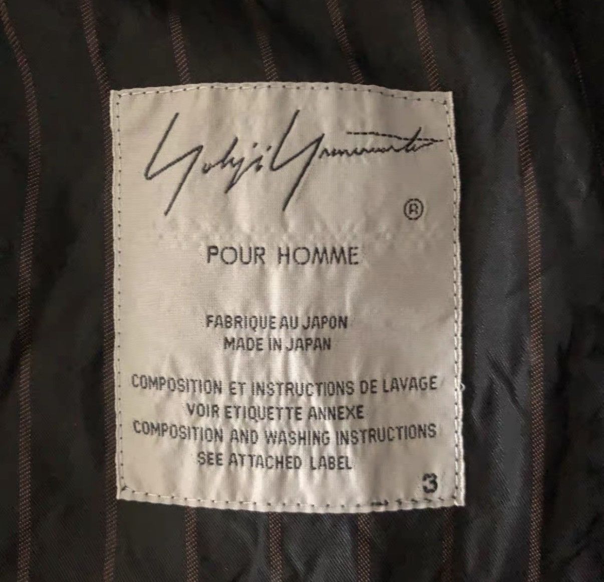 Yohji Yamamoto Black Striped Long-Sleeve Button-Up Shirt Size US L / EU 52-54 / 3 - 4 Thumbnail