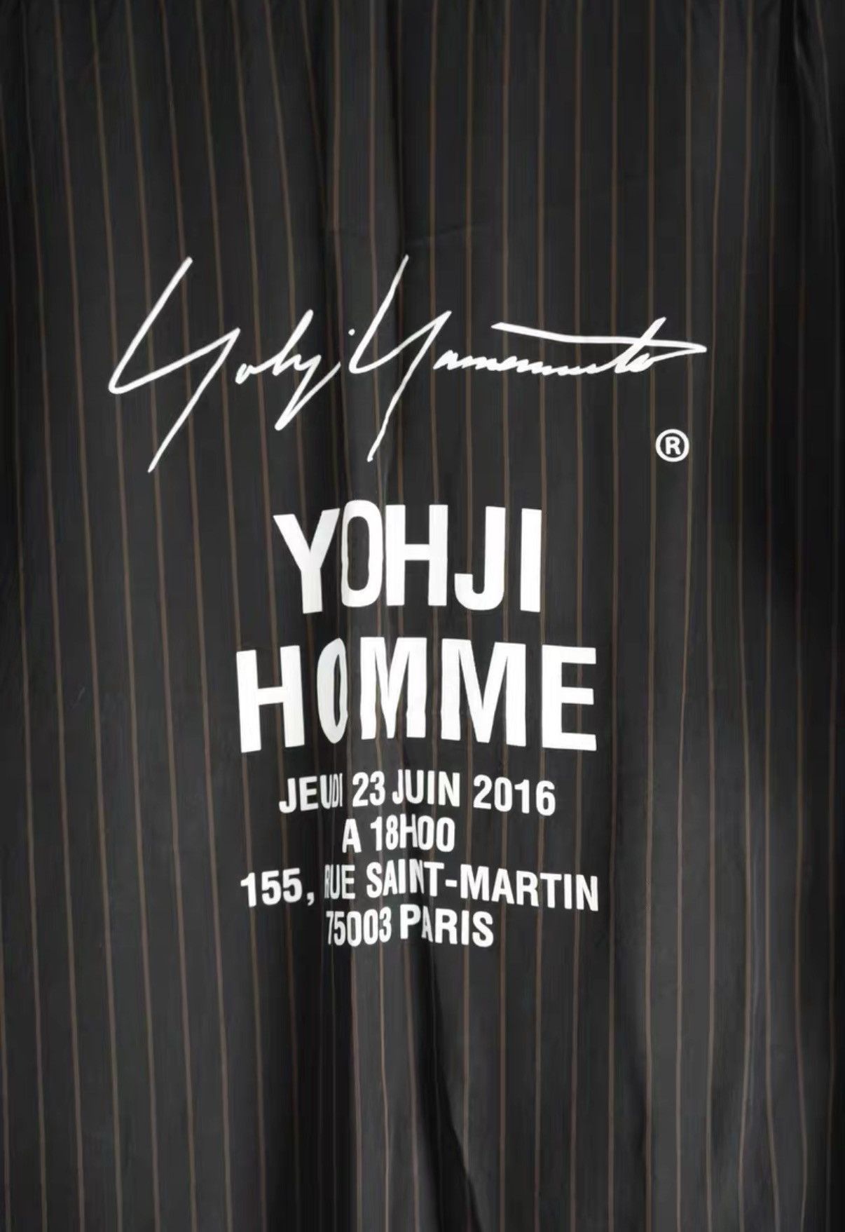 Yohji Yamamoto Black Striped Long-Sleeve Button-Up Shirt Size US L / EU 52-54 / 3 - 2 Thumbnail