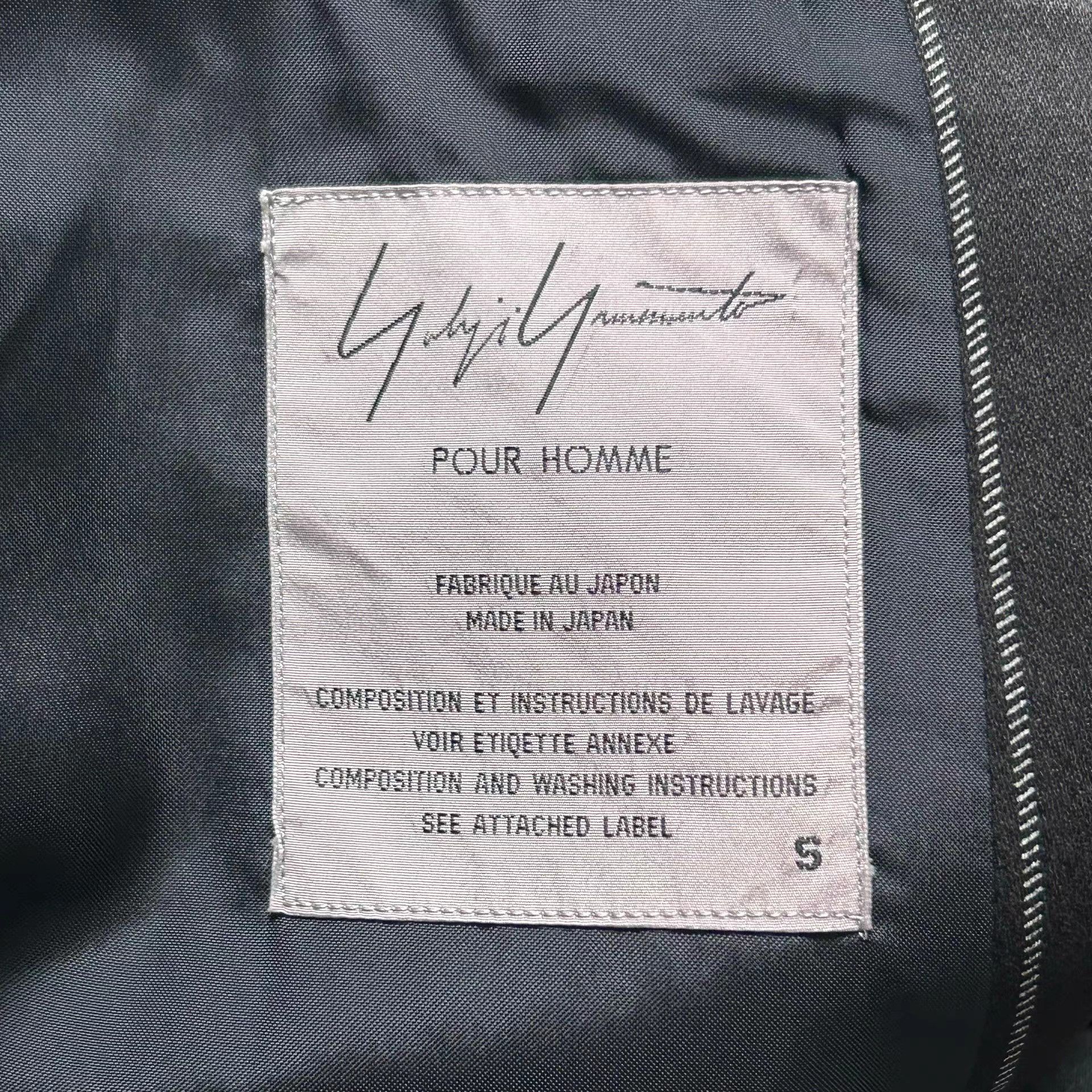 Yohji Yamamoto Black Pinstripe Single-Breasted Blazer Size US S / EU 44-46 / 1 - 2 Thumbnail
