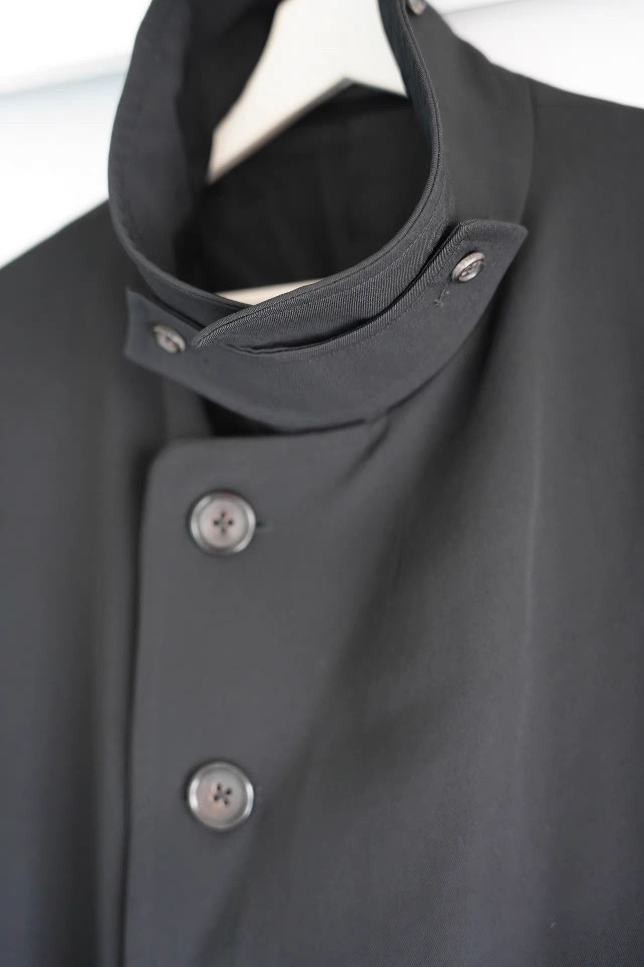 Yohji Yamamoto Black Double-Breasted Long Coat Size M Size US M / EU 48-50 / 2 - 3 Thumbnail