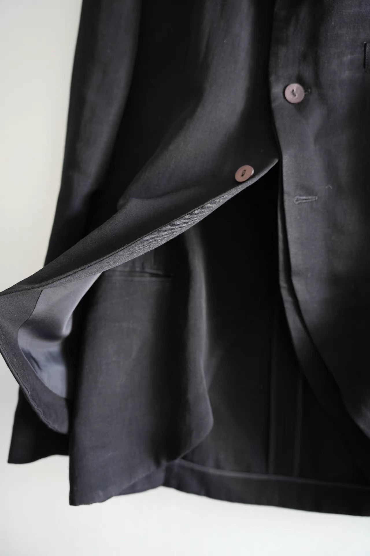 Yohji Yamamoto Black Button-Front Blazer - Size M Size US M / EU 48-50 / 2 - 3 Thumbnail