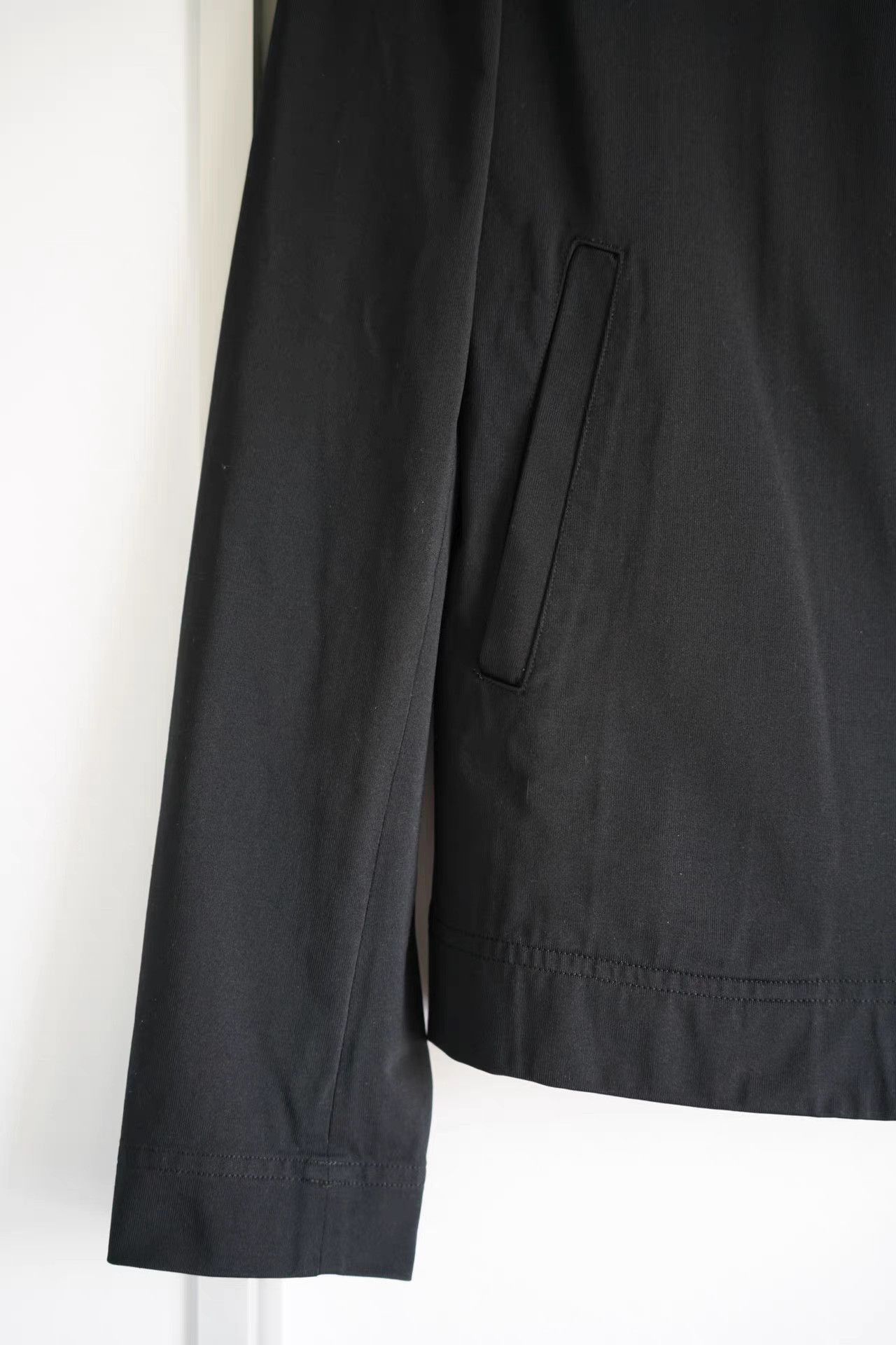 Yohji Yamamoto Black Zip-Front Collared Light Jacket Size US L / EU 52-54 / 3 - 2 Thumbnail