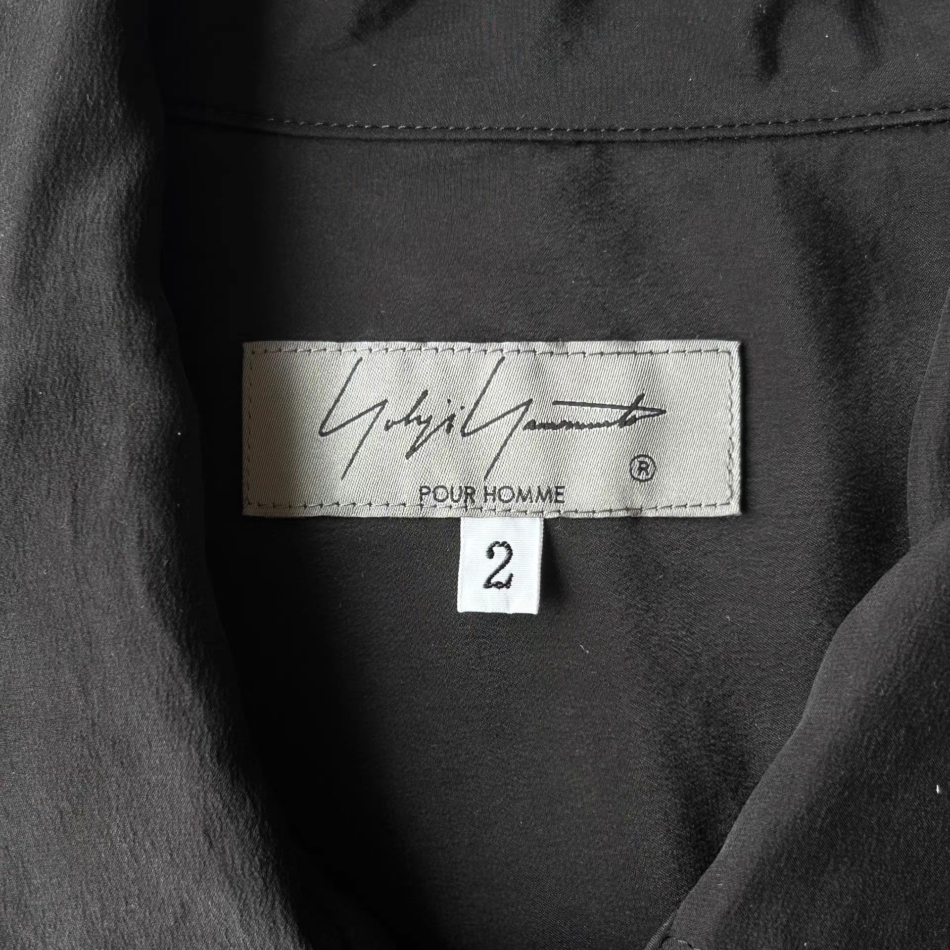 Yohji Yamamoto Black Short Sleeve Graphic Text Shirt Size US M / EU 48-50 / 2 - 3 Thumbnail