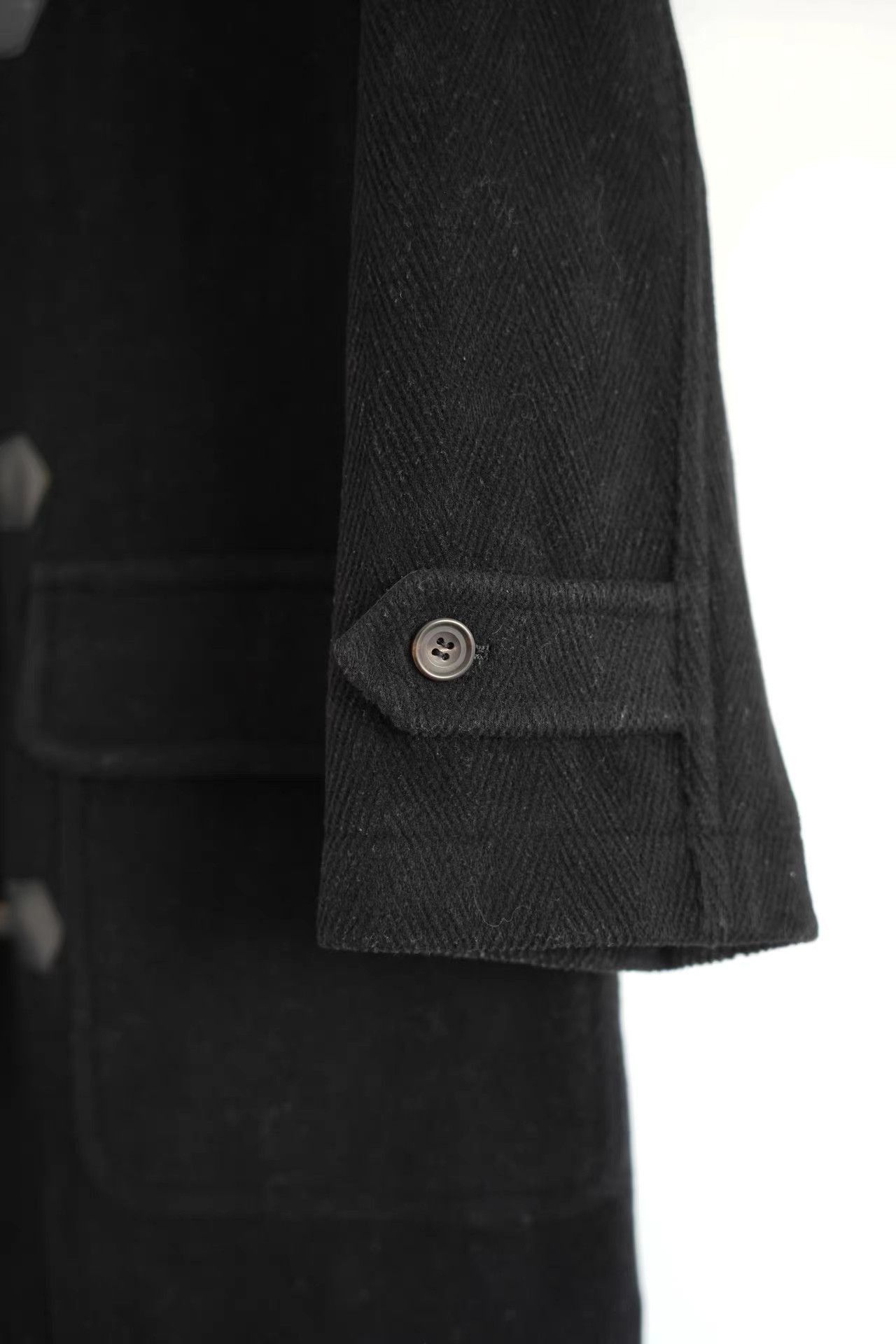 Yohji Yamamoto Black Toggle-Front Long Coat - XL Size US XL / EU 56 / 4 - 4 Thumbnail