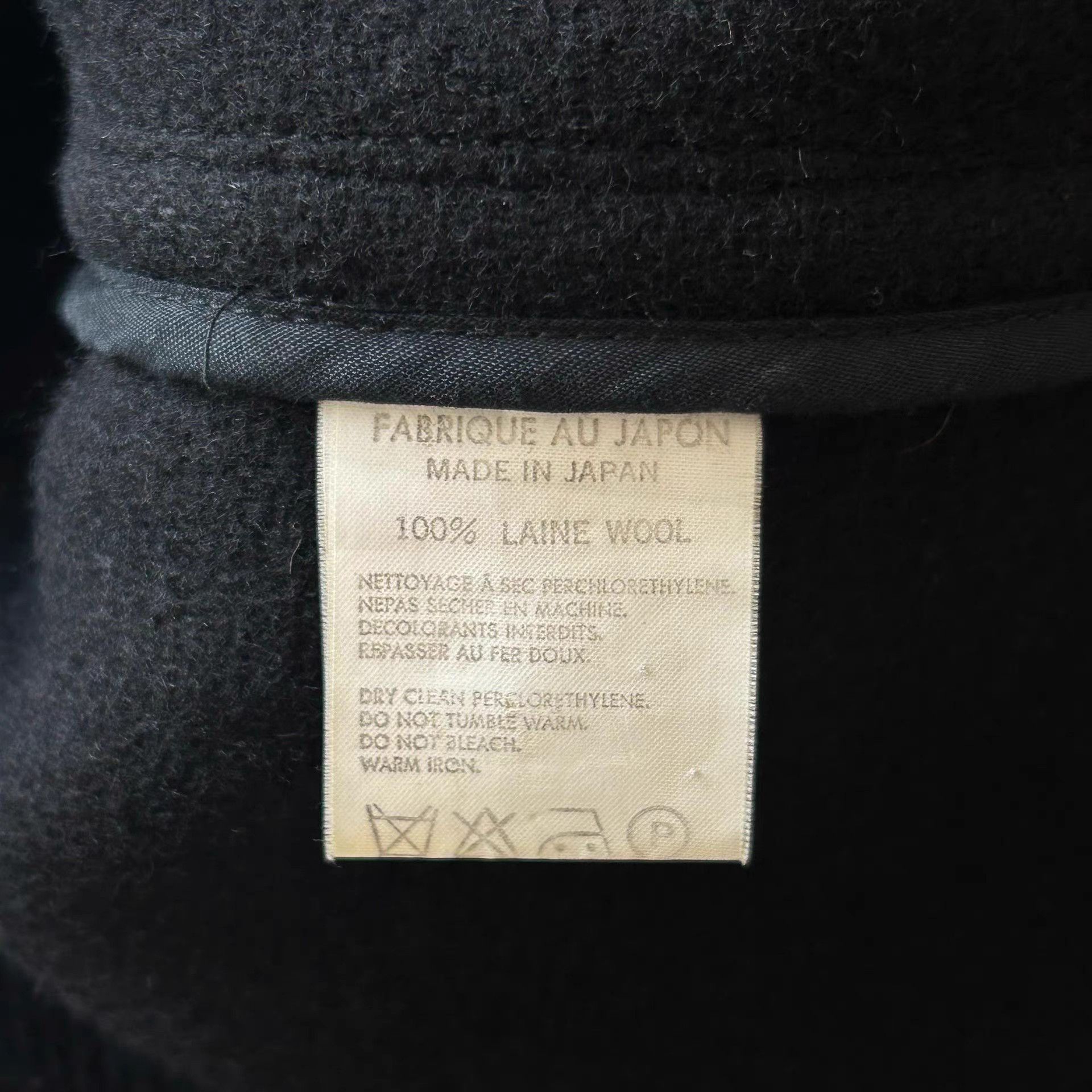 Yohji Yamamoto Black Toggle-Front Long Coat - XL Size US XL / EU 56 / 4 - 5 Thumbnail