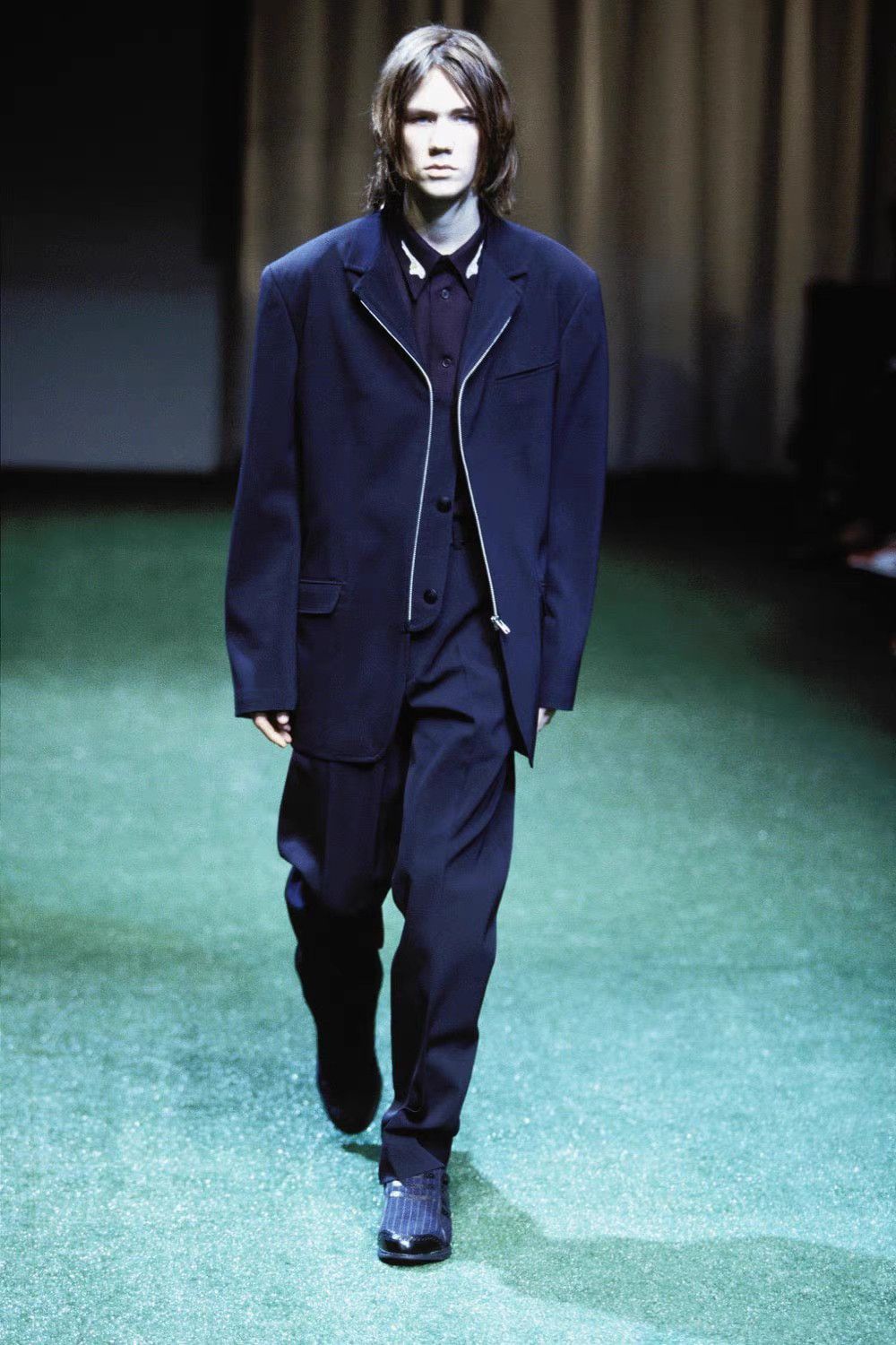 Yohji Yamamoto Black Zip-Front Structured Jacket Size M Size US M / EU 48-50 / 2 - 2 Thumbnail