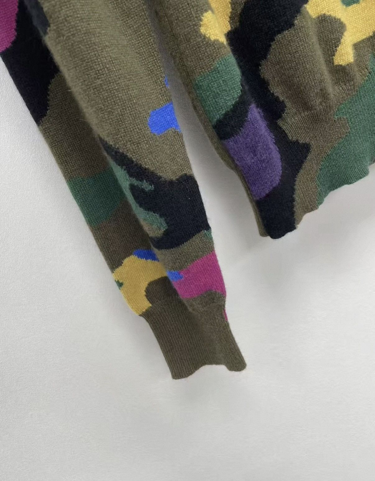 Valentino Multi Camouflage Long Sleeve Sweater XS Size US XS / EU 42 / 0 - 3 Thumbnail