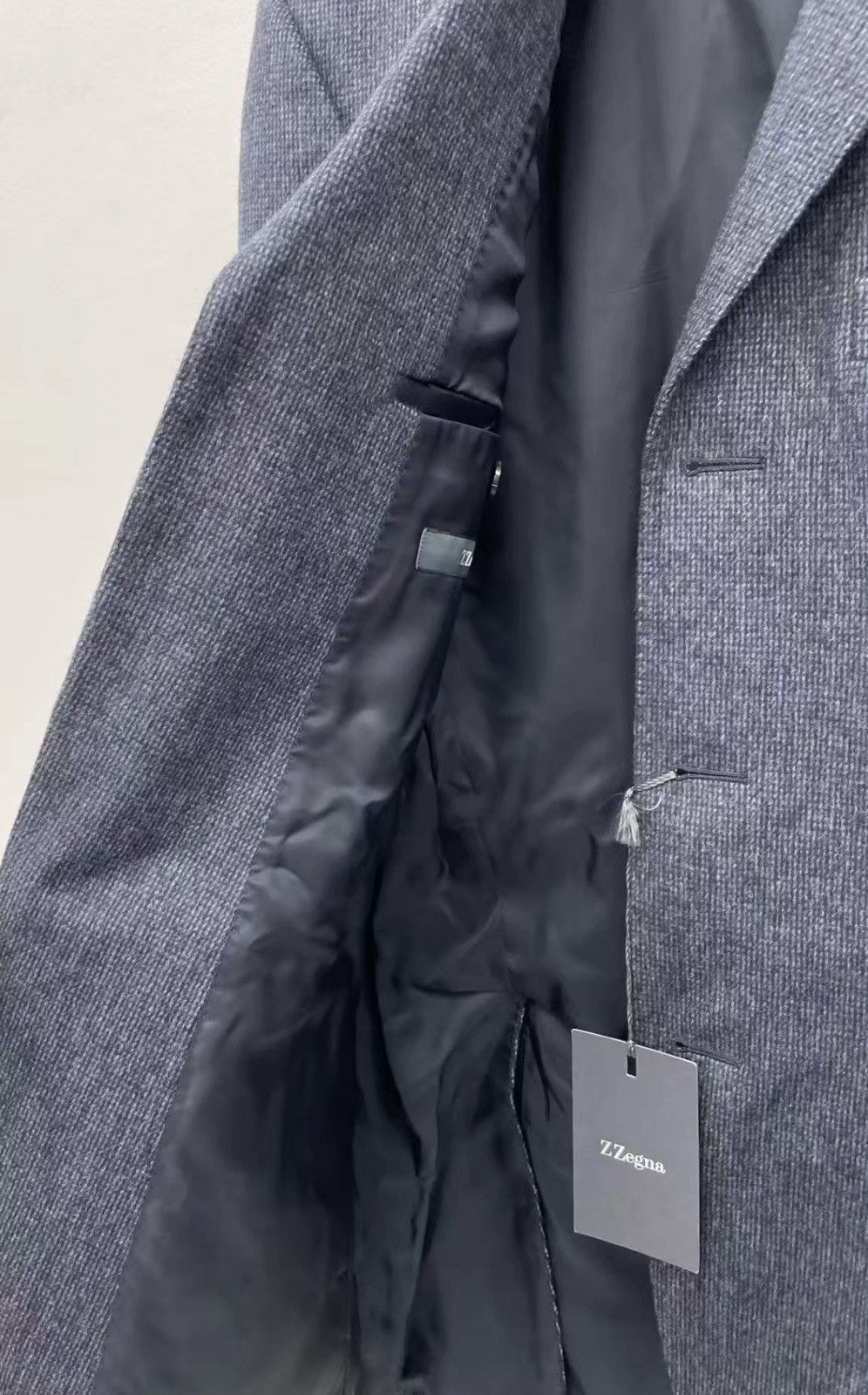 Z Zegna Gray Textured Blazer - Size S Size US S / EU 44-46 / 1 - 2 Thumbnail