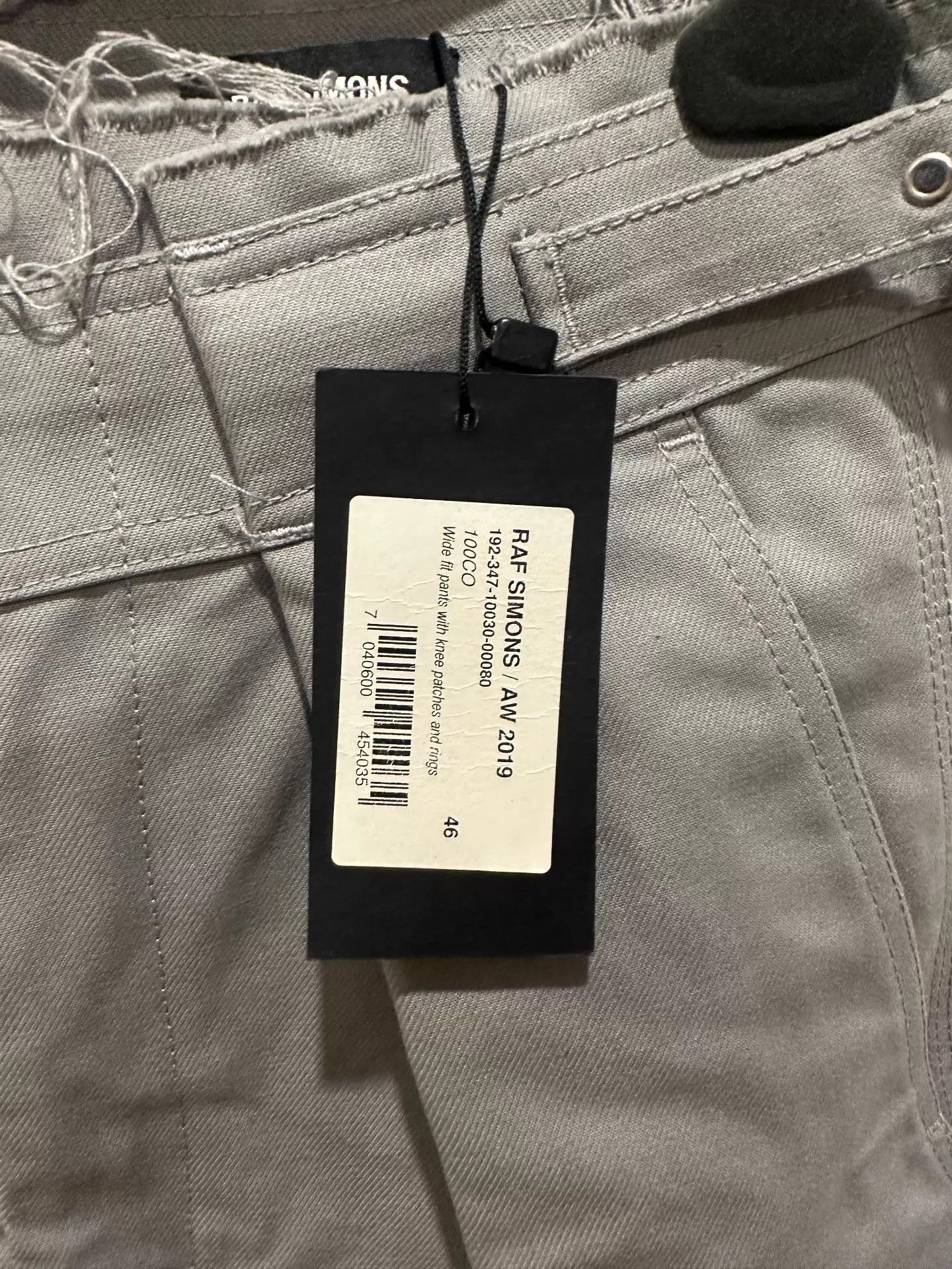 Raf Simons Gray Casual Pants with Distressed Details - Size 30 Size US 30 / EU 46 - 3 Thumbnail
