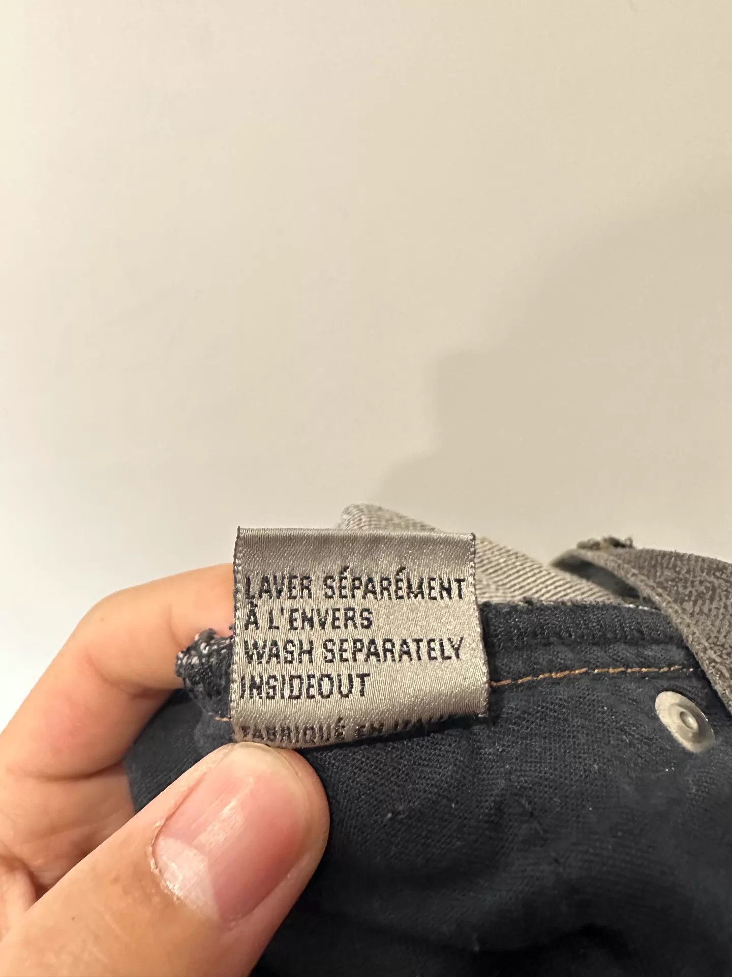 Dior Black Denim Pants Size 30 Size US 30 / EU 46 - 2 Thumbnail
