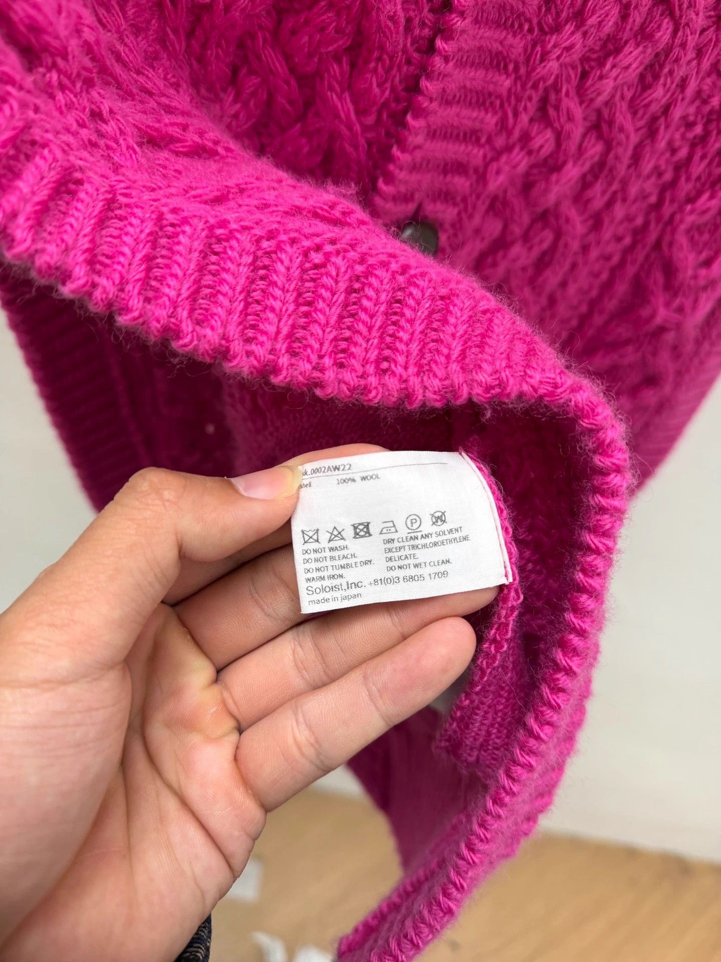 Takahiromiyashita The Soloist. Pink Sleeveless Cable Knit Vest Size US M / EU 48-50 / 2 - 3 Thumbnail