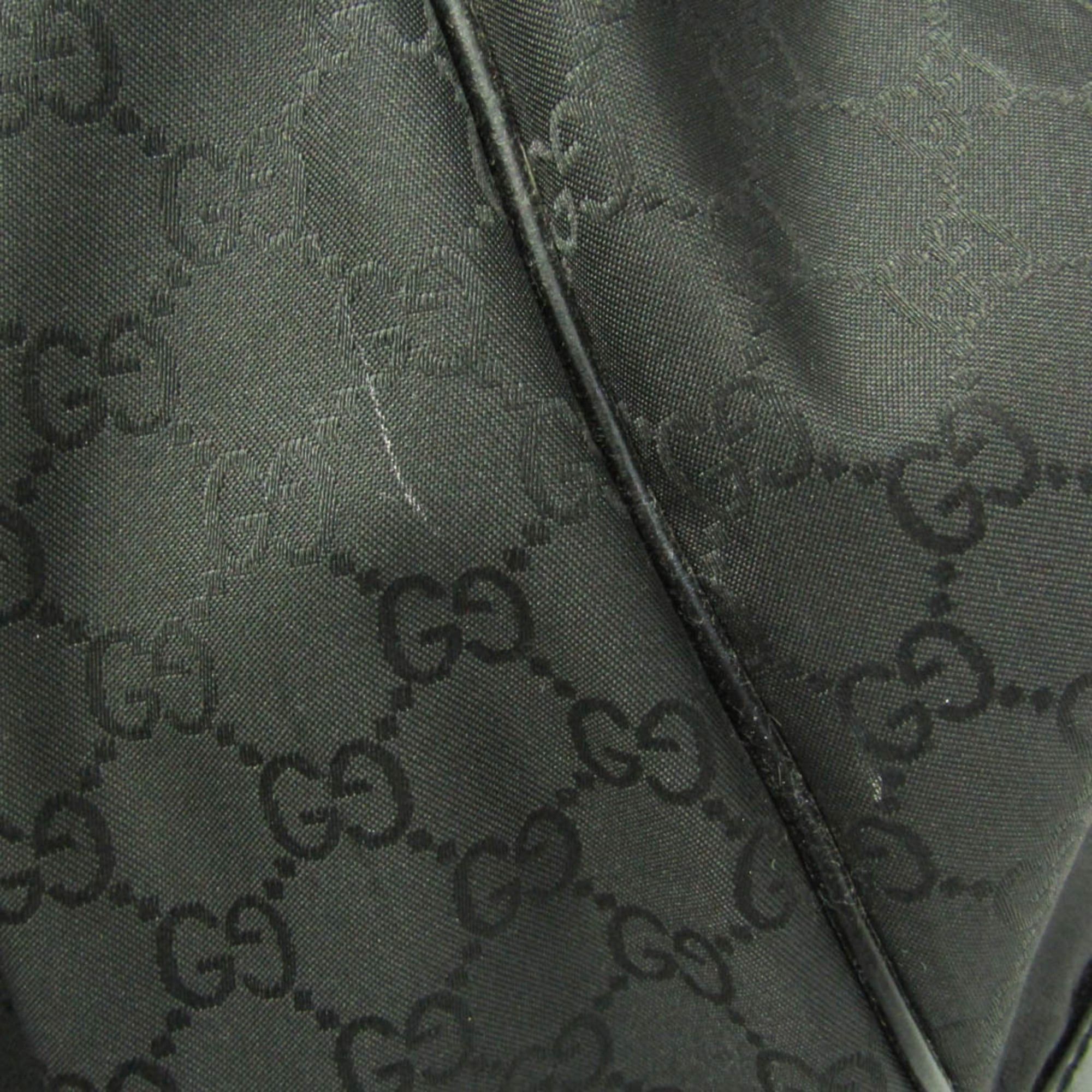 Gucci Gucci 257290 Women's Nylon,Leather Tote Bag Black Size ONE SIZE - 8 Thumbnail