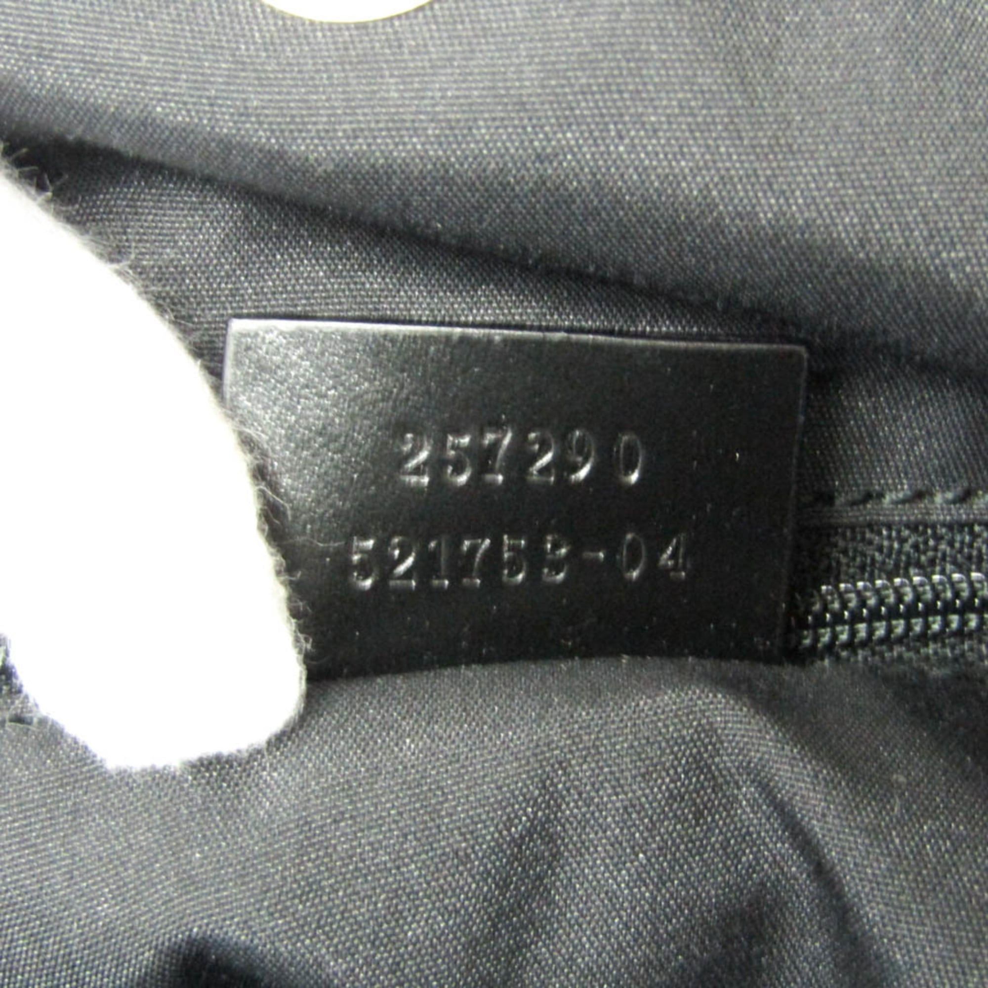 Gucci Gucci 257290 Women's Nylon,Leather Tote Bag Black Size ONE SIZE - 16 Thumbnail