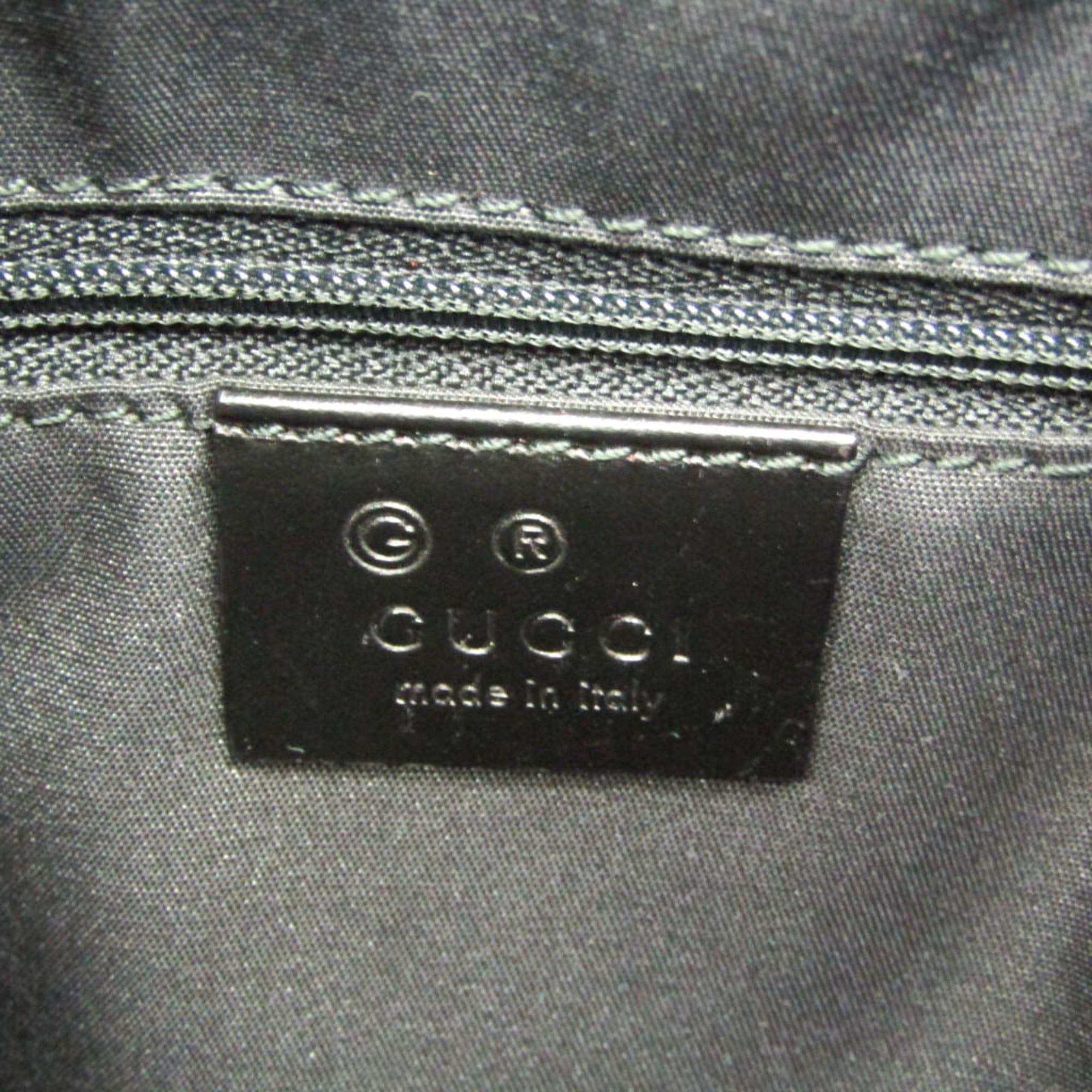 Gucci Gucci 257290 Women's Nylon,Leather Tote Bag Black Size ONE SIZE - 15 Thumbnail