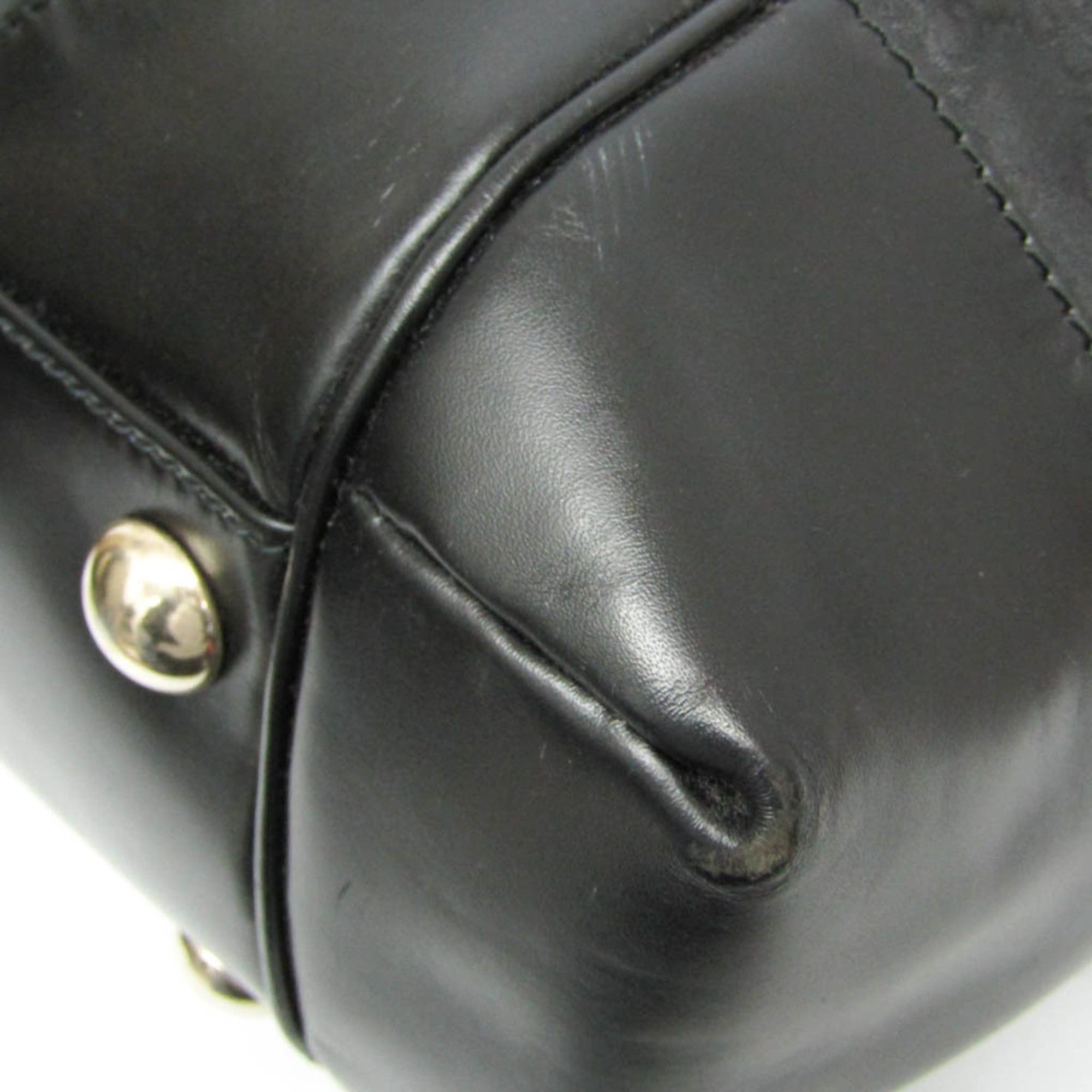 Gucci Gucci 257290 Women's Nylon,Leather Tote Bag Black Size ONE SIZE - 5 Thumbnail
