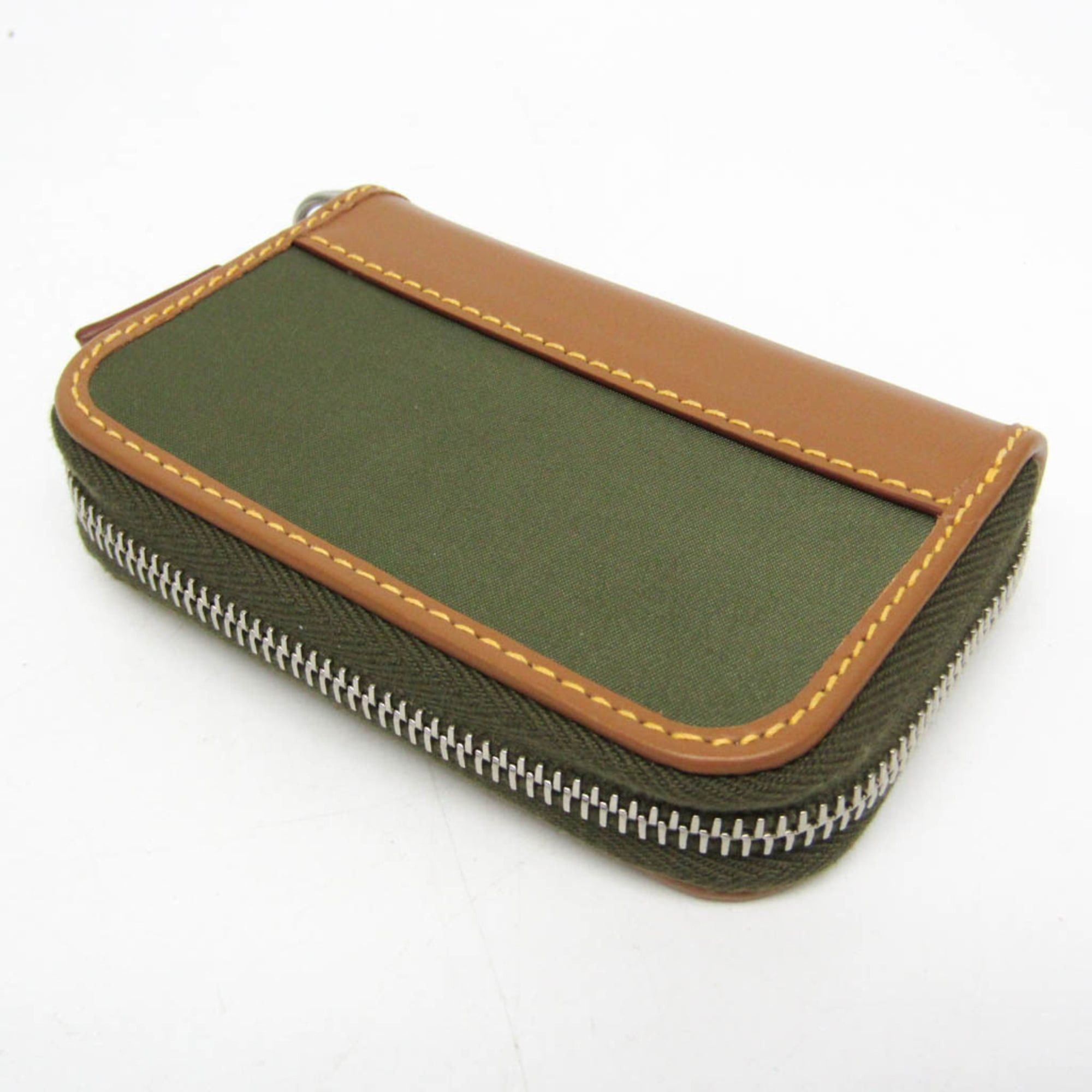 Prada Prada RE-NYLON Coin Card Holder 2MR039 Men,Women Nylon,Leather Coin Purse/coin Case Khaki,Light Brown Size ONE SIZE - 6 Thumbnail
