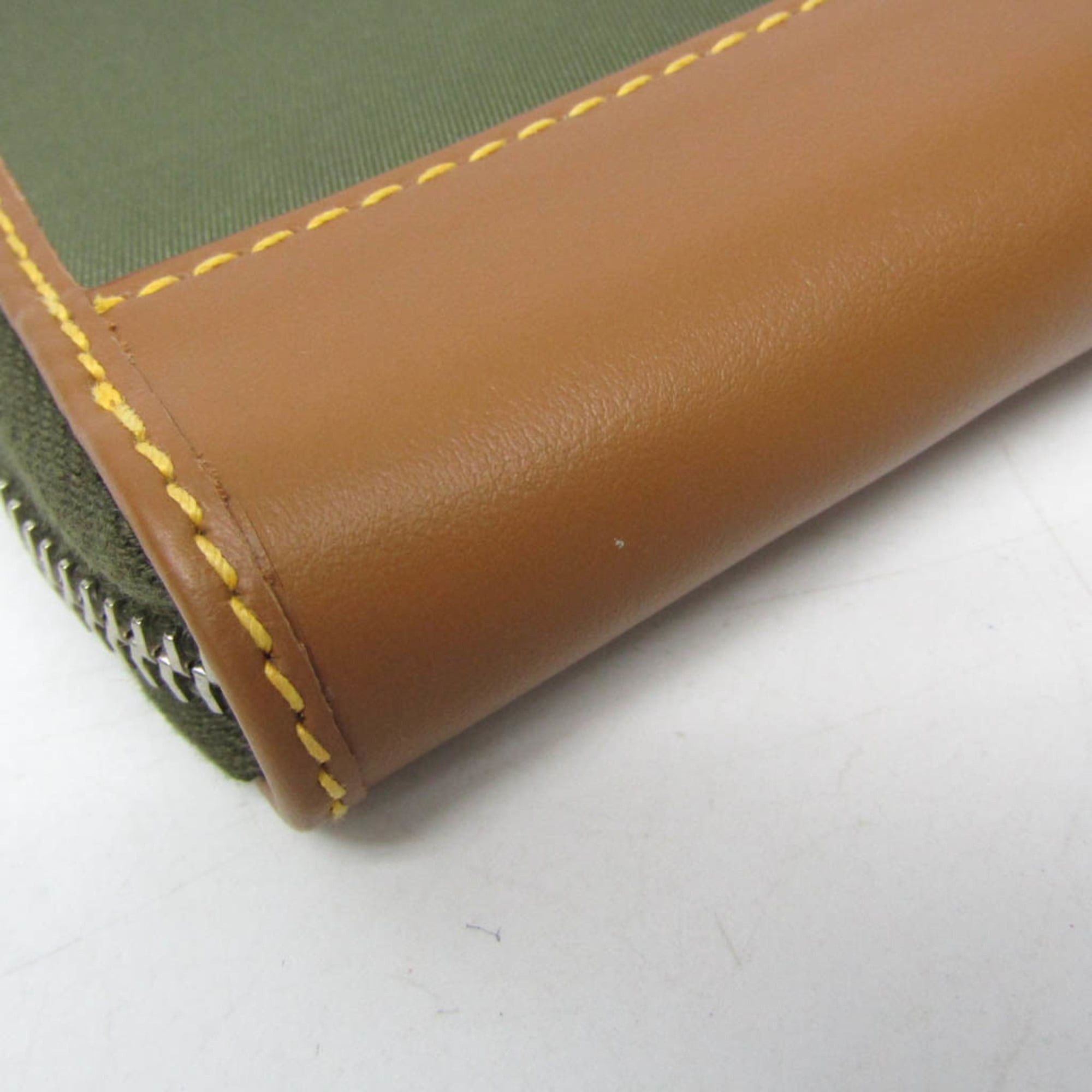 Prada Prada RE-NYLON Coin Card Holder 2MR039 Men,Women Nylon,Leather Coin Purse/coin Case Khaki,Light Brown Size ONE SIZE - 4 Thumbnail