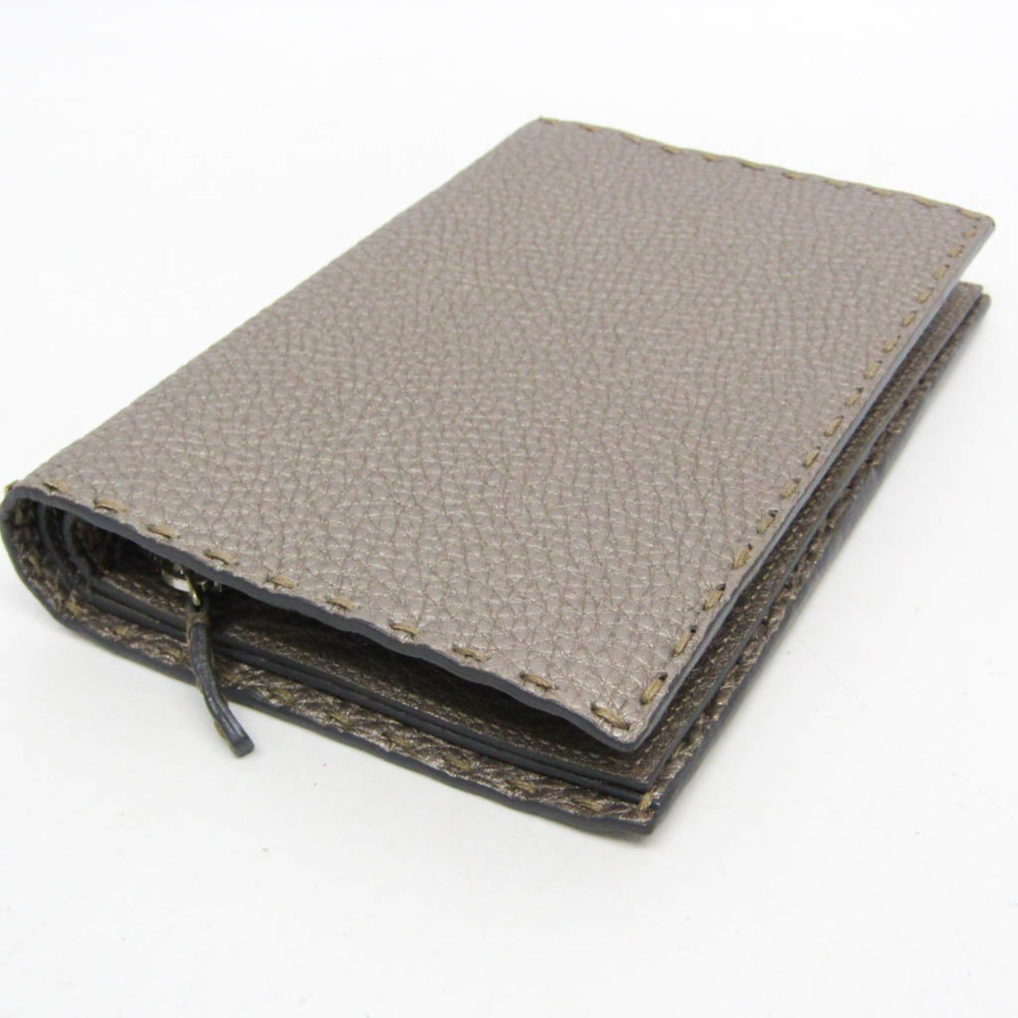 Fendi Fendi Selleria 8M0229 Men,Women Leather Wallet (bi-fold) Silver Size ONE SIZE - 8 Thumbnail