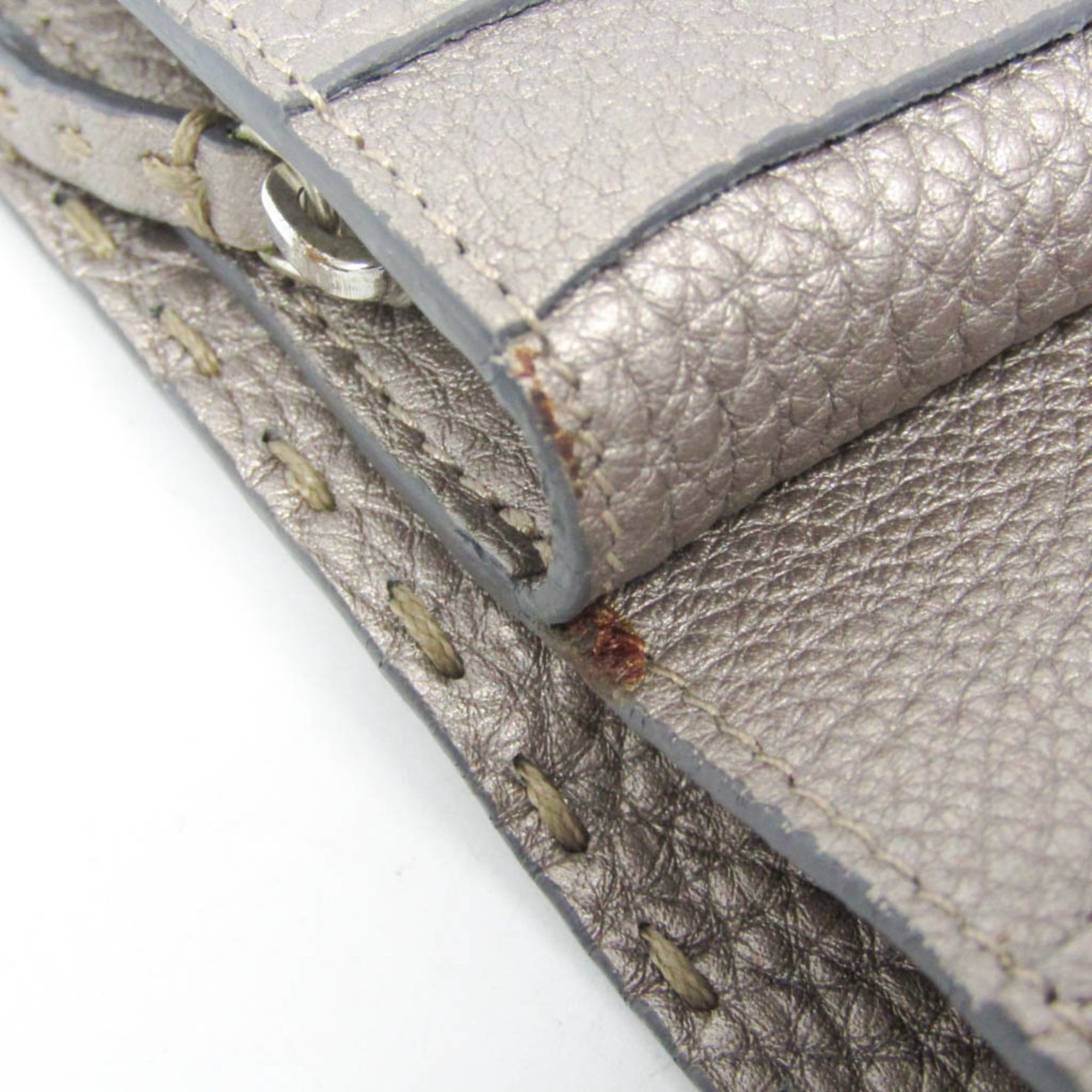 Fendi Fendi Selleria 8M0229 Men,Women Leather Wallet (bi-fold) Silver Size ONE SIZE - 10 Thumbnail