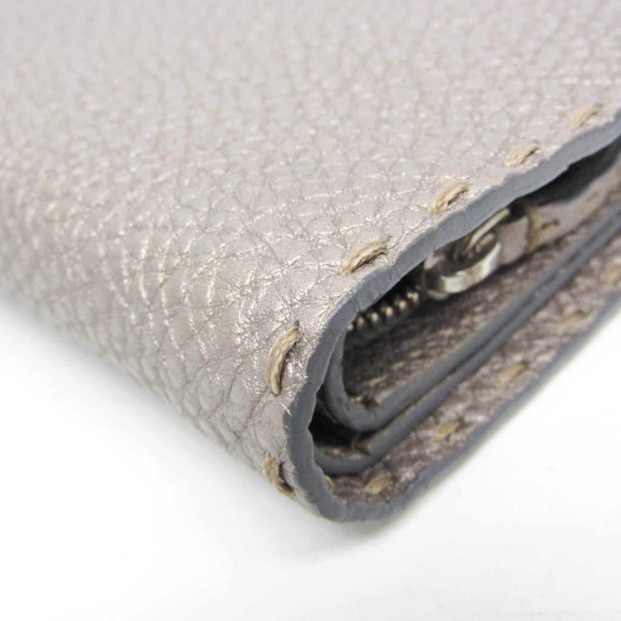 Fendi Fendi Selleria 8M0229 Men,Women Leather Wallet (bi-fold) Silver Size ONE SIZE - 7 Thumbnail