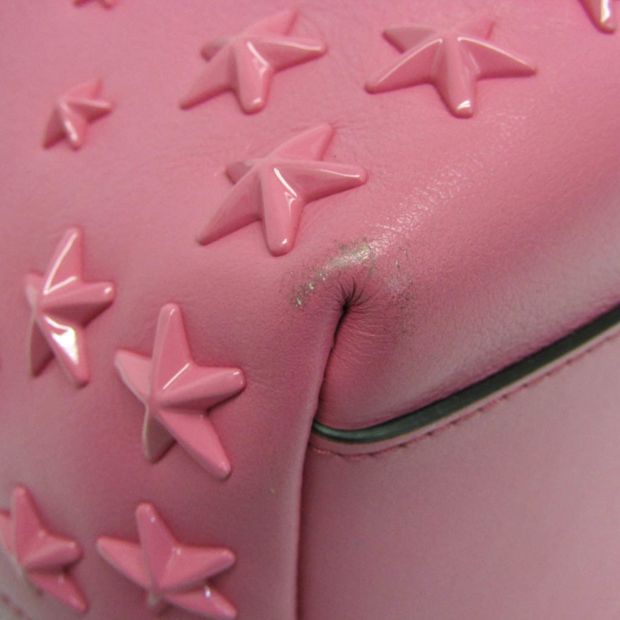 Jimmy Choo Jimmy Choo Bonbon Bucket Bag Women's Leather Studded Handbag,Shoulder Bag Pink Size ONE SIZE - 4 Thumbnail