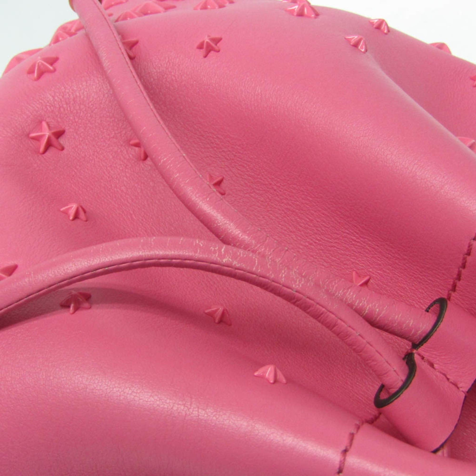 Jimmy Choo Jimmy Choo Bonbon Bucket Bag Women's Leather Studded Handbag,Shoulder Bag Pink Size ONE SIZE - 13 Thumbnail