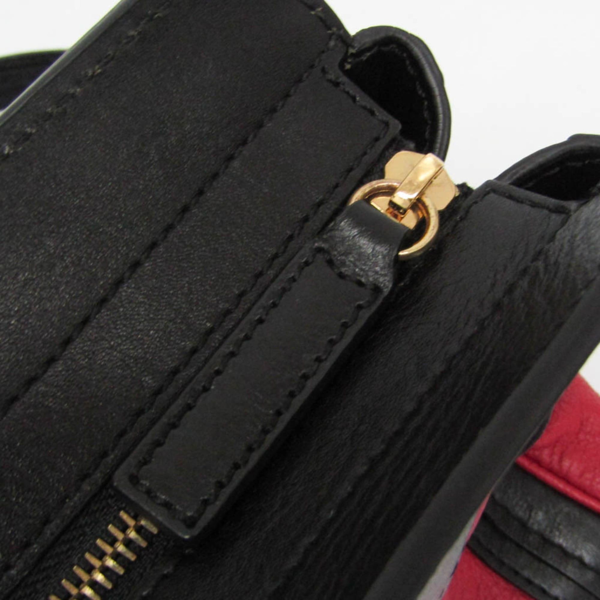 Chloe Chloé Alice Women's Leather Handbag,Shoulder Bag Black,Red Color Size ONE SIZE - 12 Thumbnail