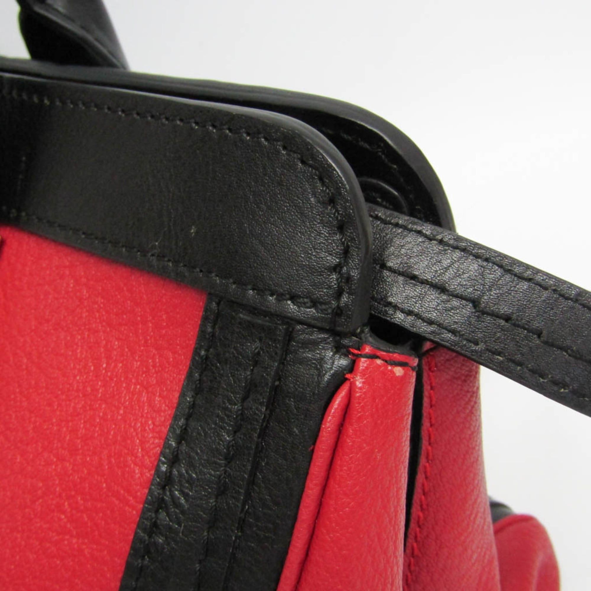 Chloe Chloé Alice Women's Leather Handbag,Shoulder Bag Black,Red Color Size ONE SIZE - 6 Thumbnail