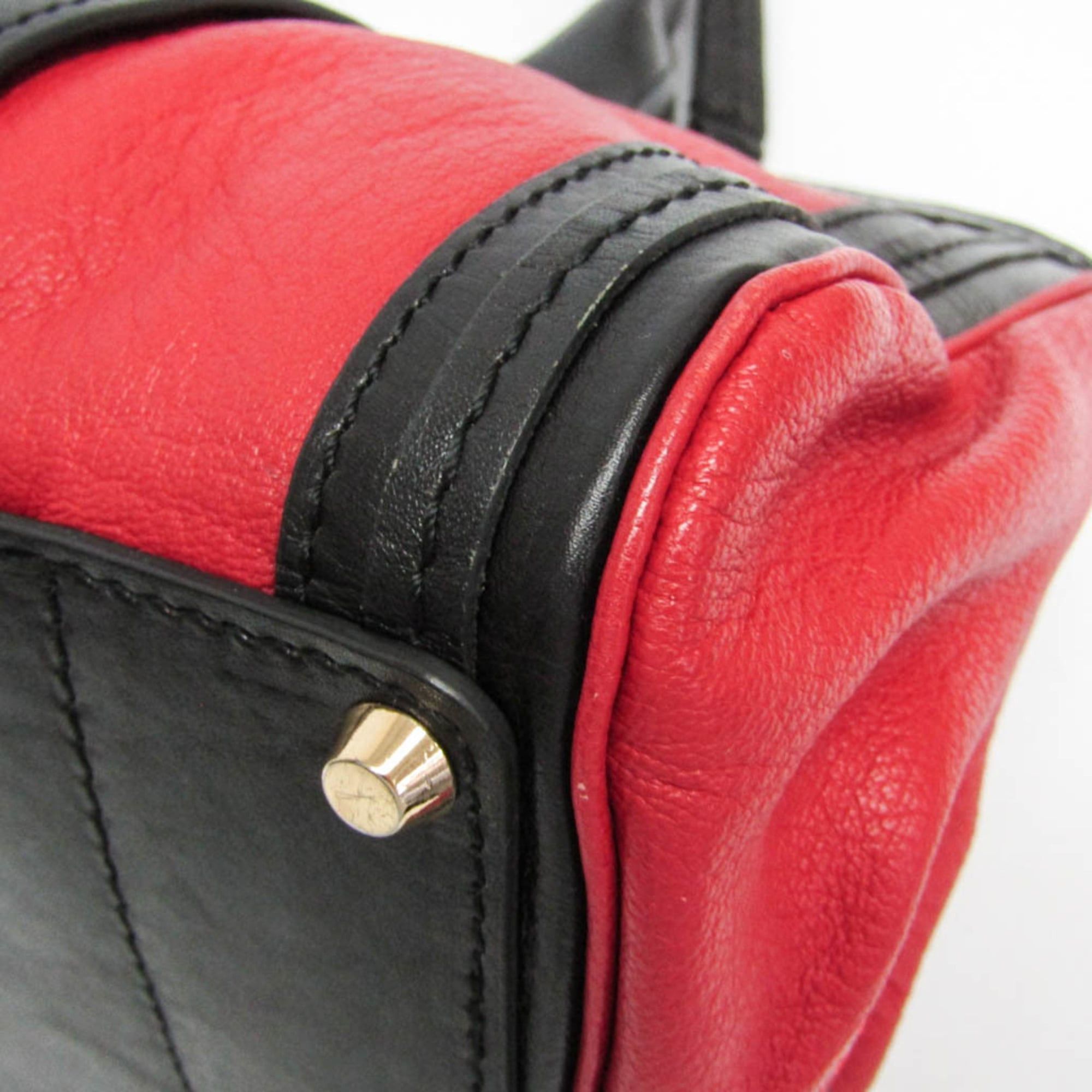 Chloe Chloé Alice Women's Leather Handbag,Shoulder Bag Black,Red Color Size ONE SIZE - 5 Thumbnail