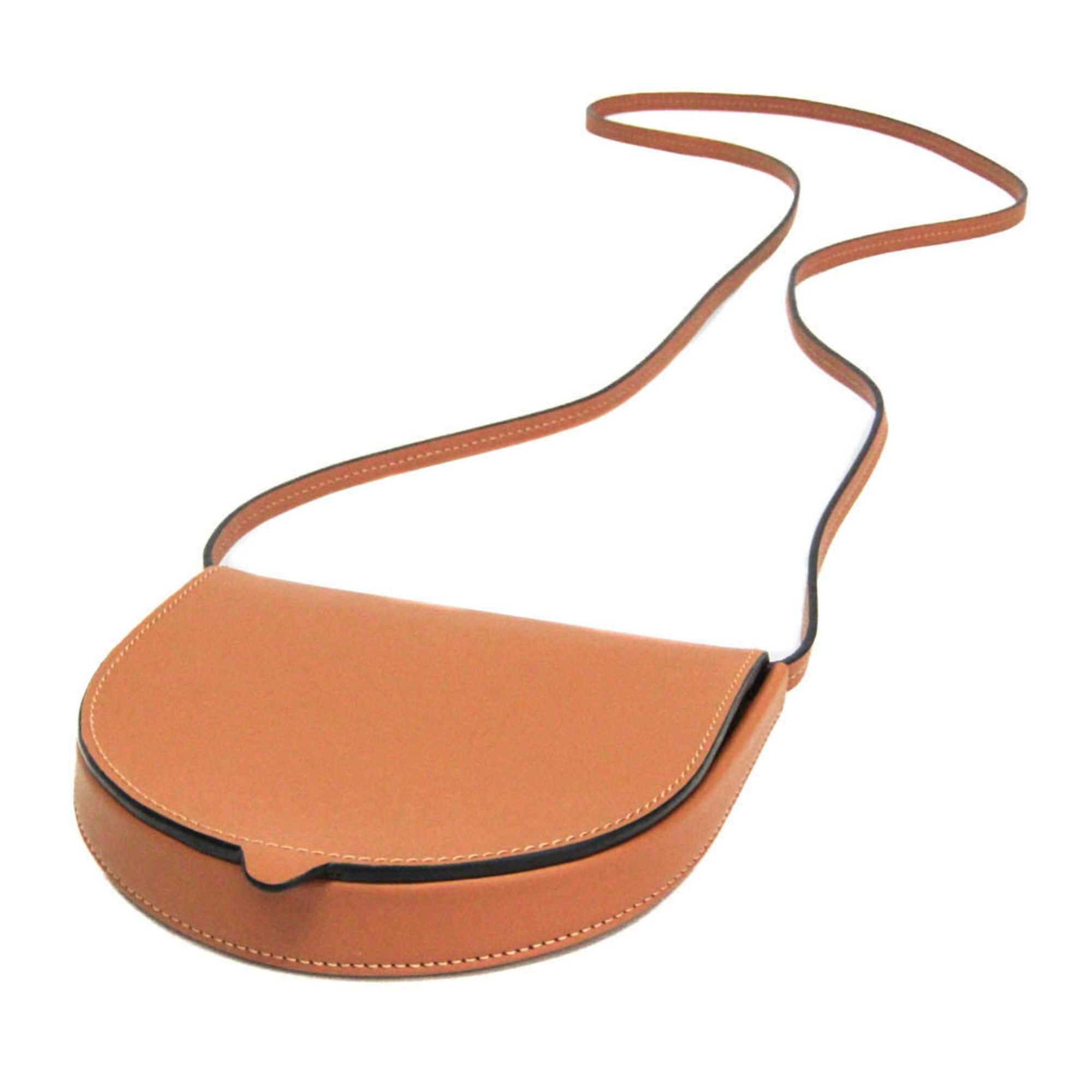 Loewe Loewe HEEL POUCH SMALL Women's Leather Shoulder Bag Brown Size ONE SIZE - 3 Thumbnail