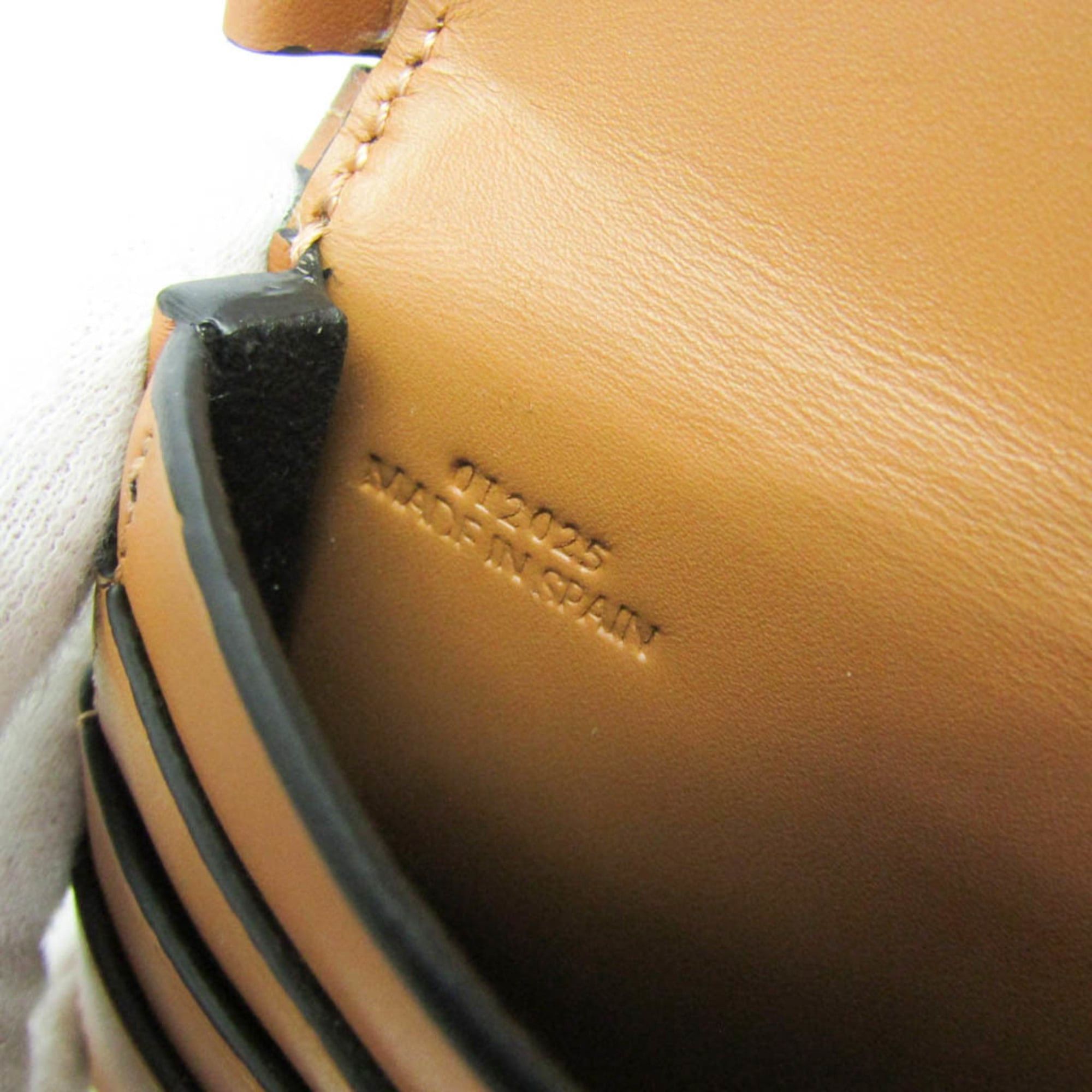 Loewe Loewe HEEL POUCH SMALL Women's Leather Shoulder Bag Brown Size ONE SIZE - 14 Thumbnail