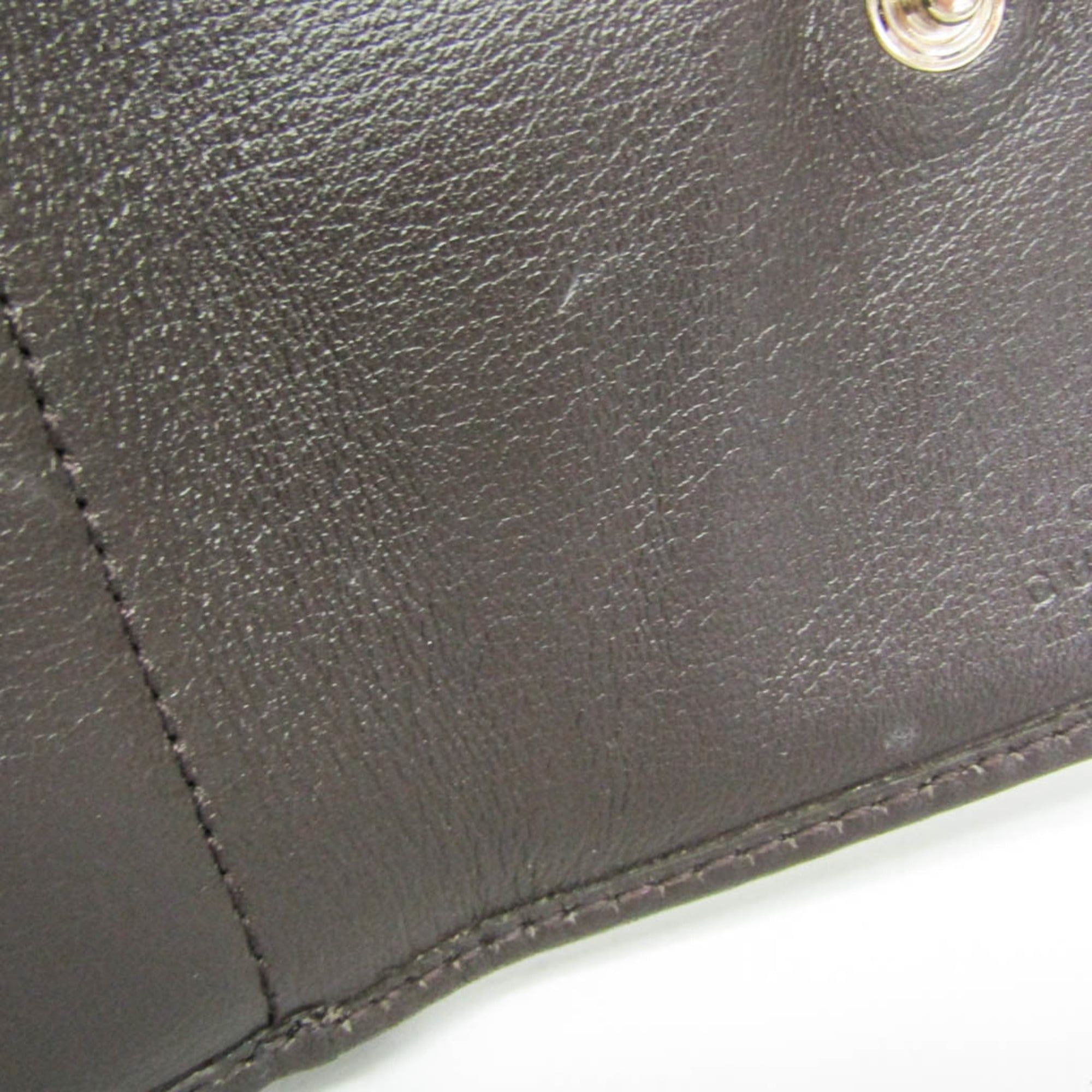 Gucci Gucci 261502 Women's GG Canvas,Leather Wallet (tri-fold) Beige,Brown Size ONE SIZE - 13 Thumbnail