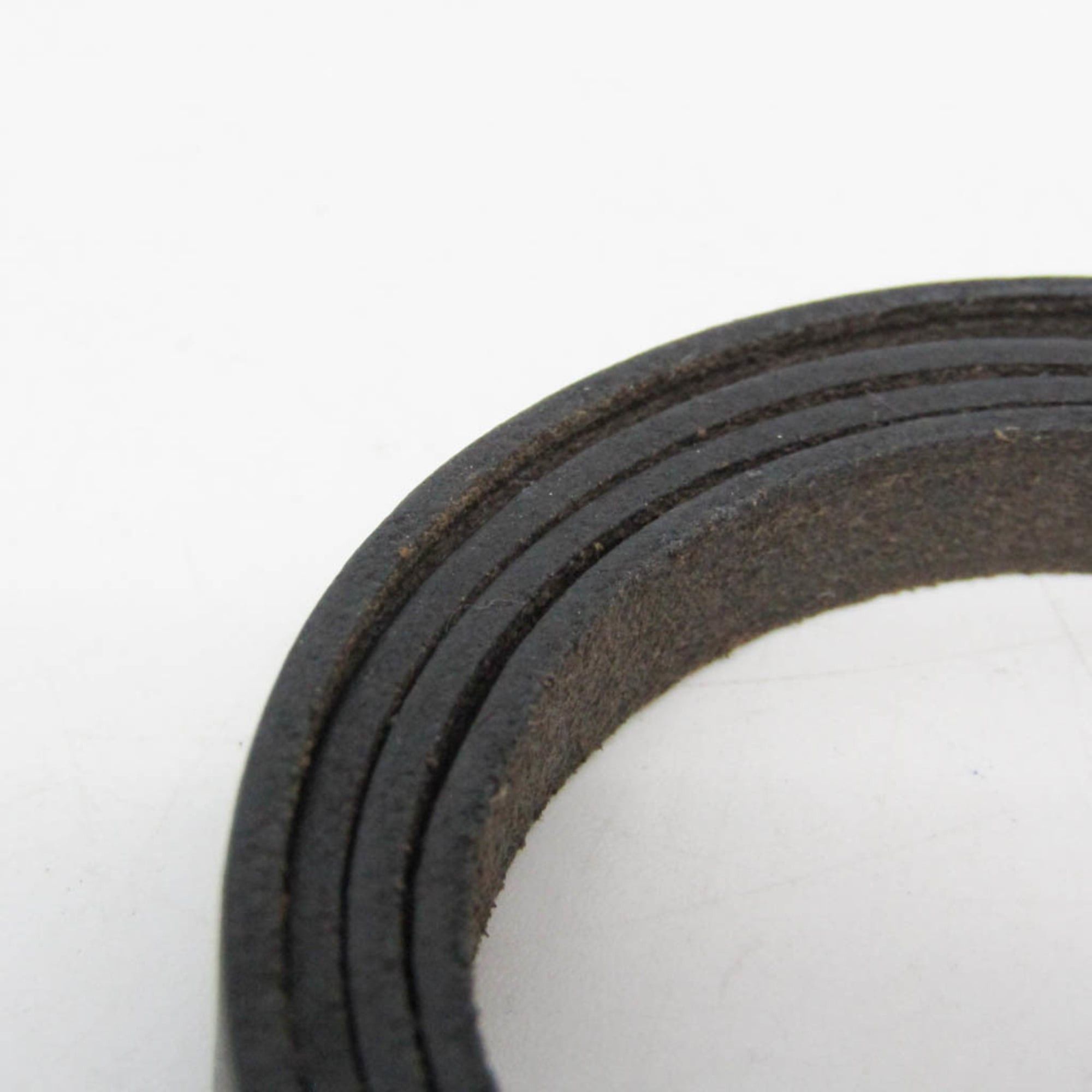 Hermes Hermes Hapi III Choker Leather,Metal Bangle Silver,Black Size ONE SIZE - 7 Thumbnail