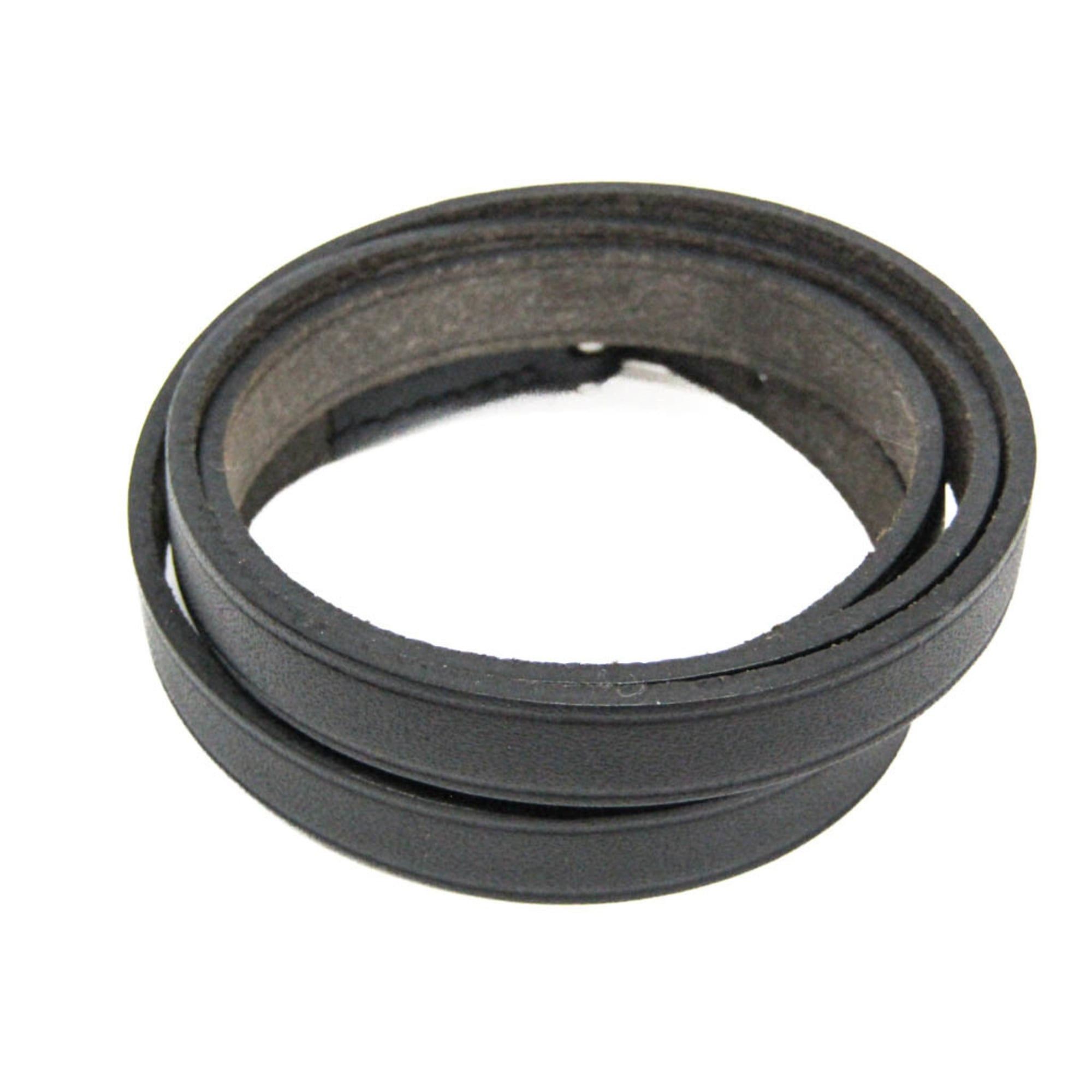 Hermes Hermes Hapi III Choker Leather,Metal Bangle Silver,Black Size ONE SIZE - 3 Thumbnail