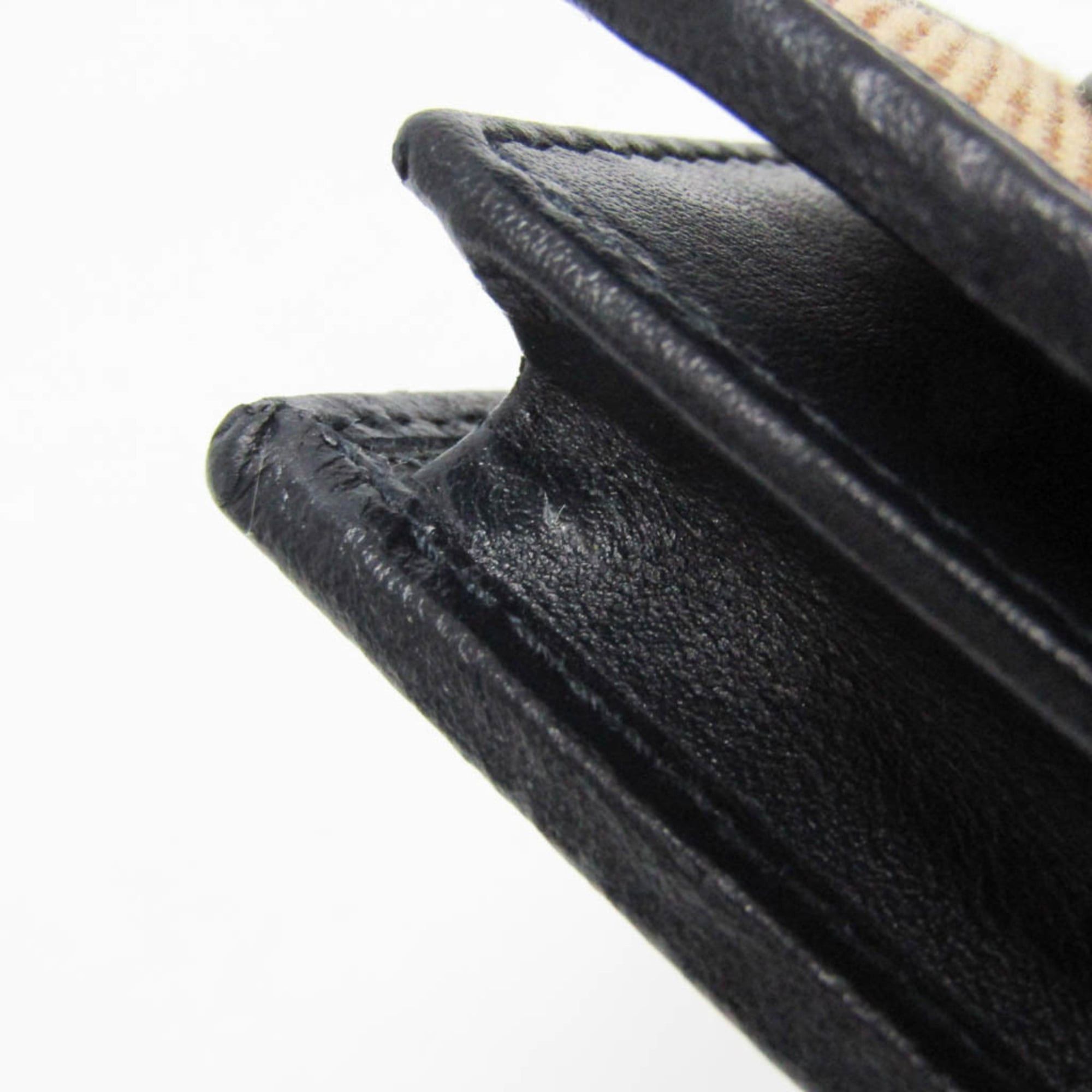 Gucci Gucci Horsebit 1955 Mini Wallet 621887 Women's Canvas,Leather Wallet (bi-fold) Beige,Black Size ONE SIZE - 8 Thumbnail