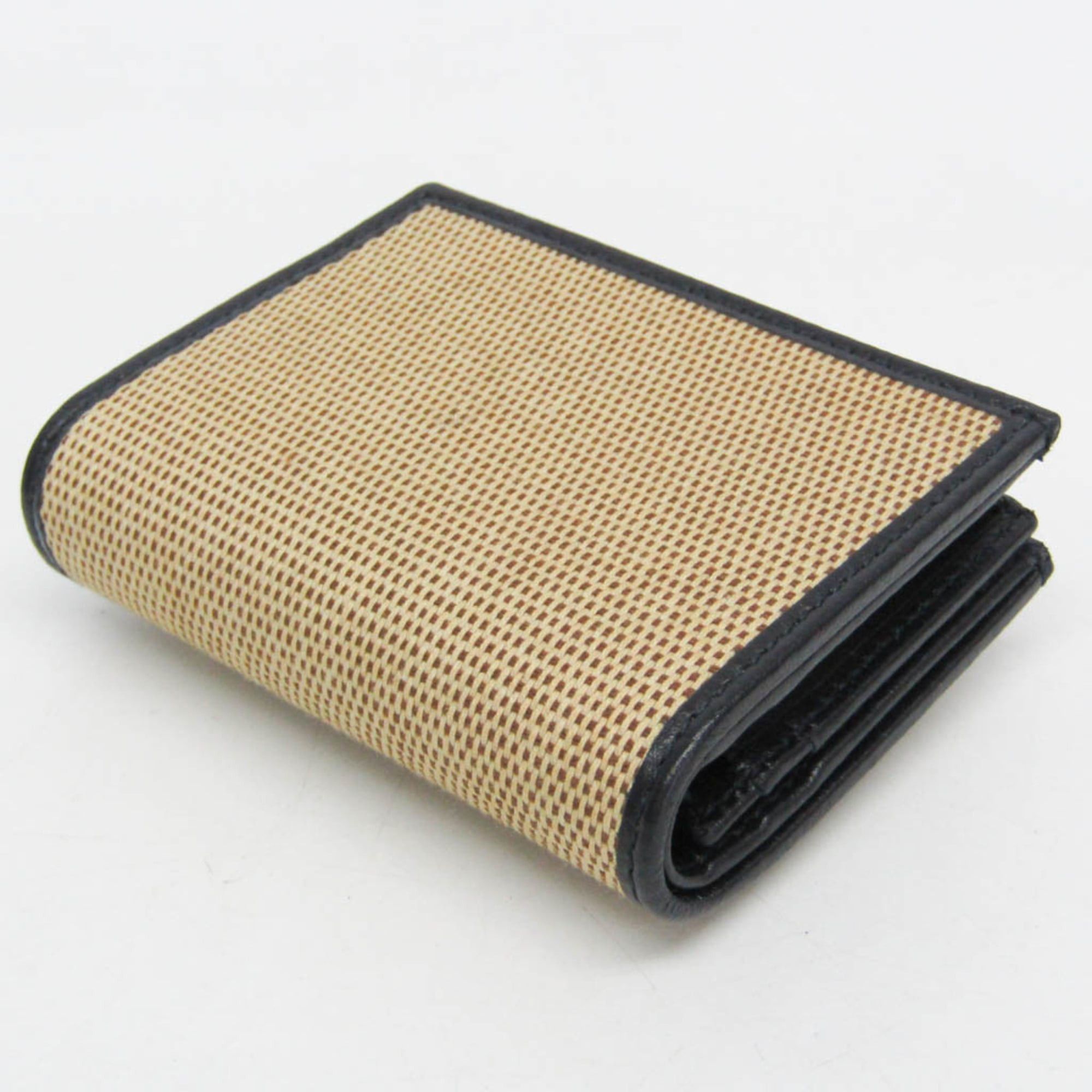 Gucci Gucci Horsebit 1955 Mini Wallet 621887 Women's Canvas,Leather Wallet (bi-fold) Beige,Black Size ONE SIZE - 6 Thumbnail