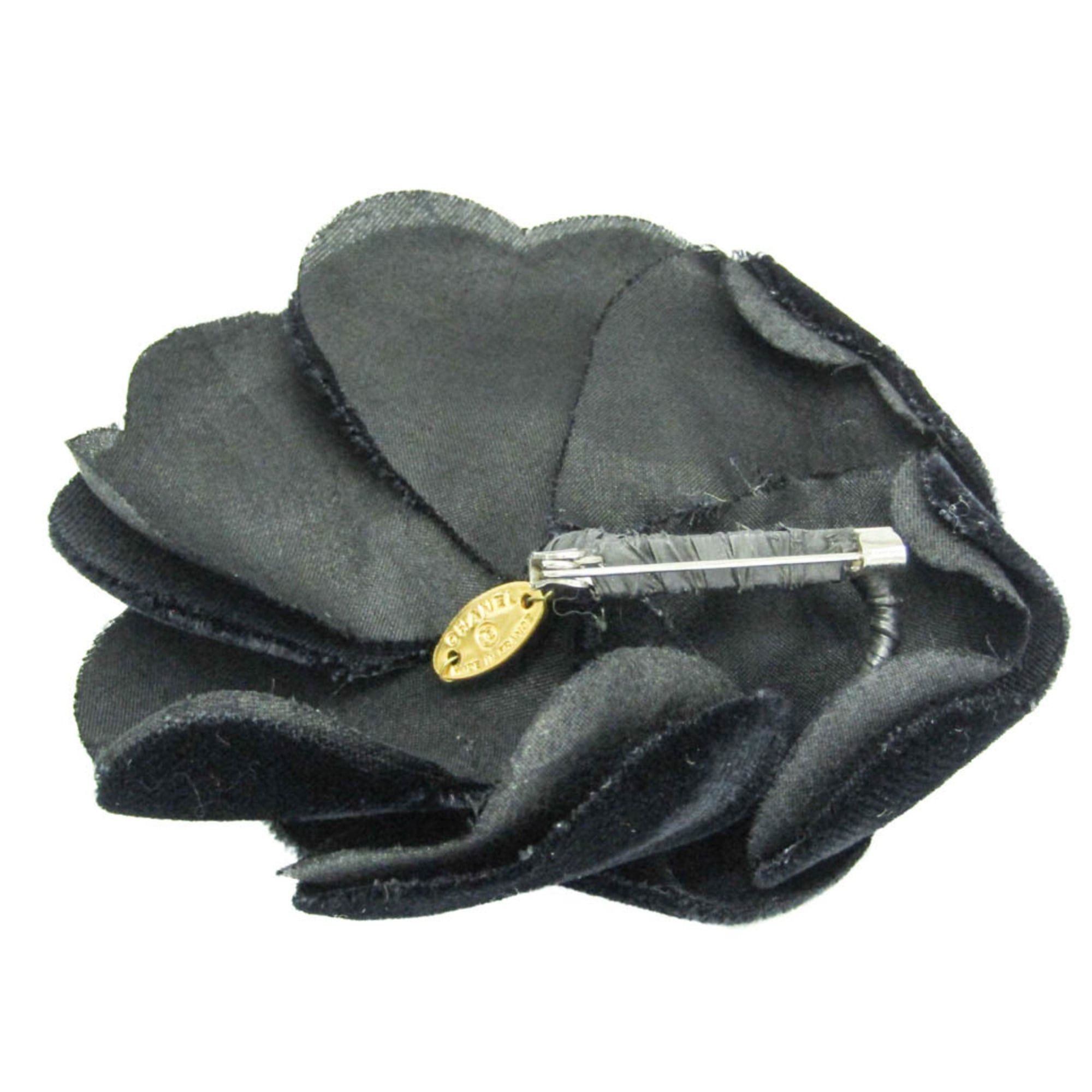 Chanel Chanel Camellia A30142X03493 Velvet Brooch Black Size ONE SIZE - 3 Thumbnail
