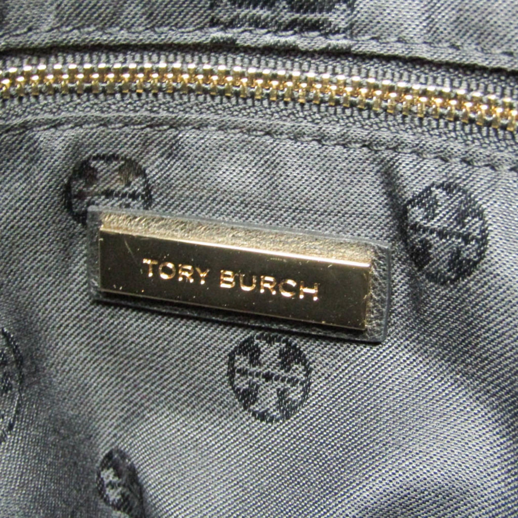 Tory Burch Tory Burch Quilted Chain Shoulder Bag Women's Leather Tote Bag Black Size ONE SIZE - 13 Thumbnail