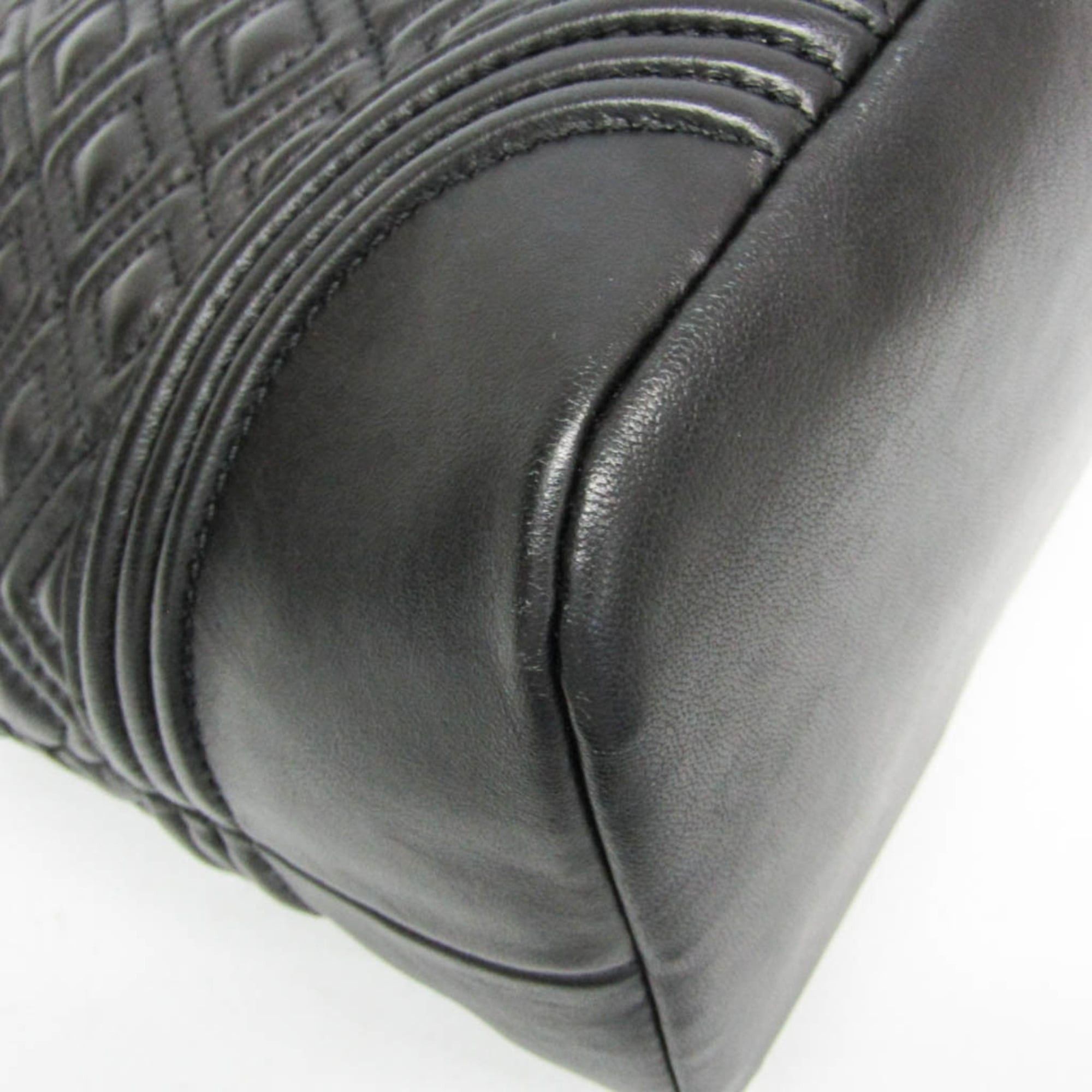 Tory Burch Tory Burch Quilted Chain Shoulder Bag Women's Leather Tote Bag Black Size ONE SIZE - 5 Thumbnail
