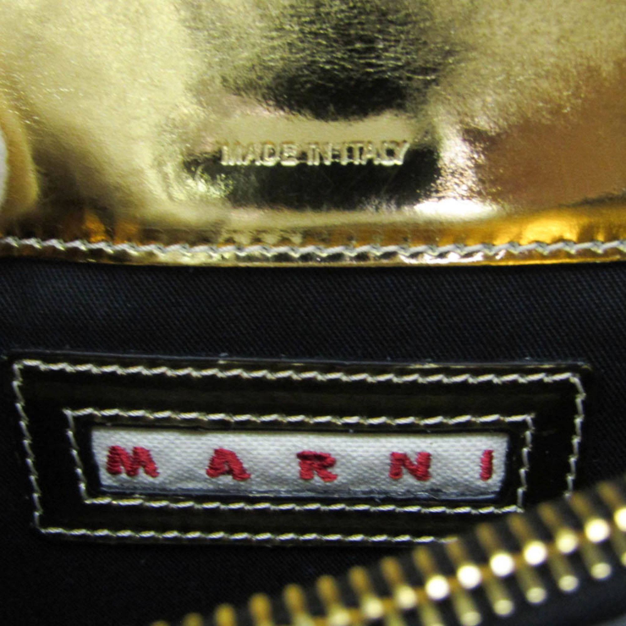 Marni Marni Trunk Mini Bag Women's Leather Shoulder Bag Gold,Silver Size ONE SIZE - 13 Thumbnail