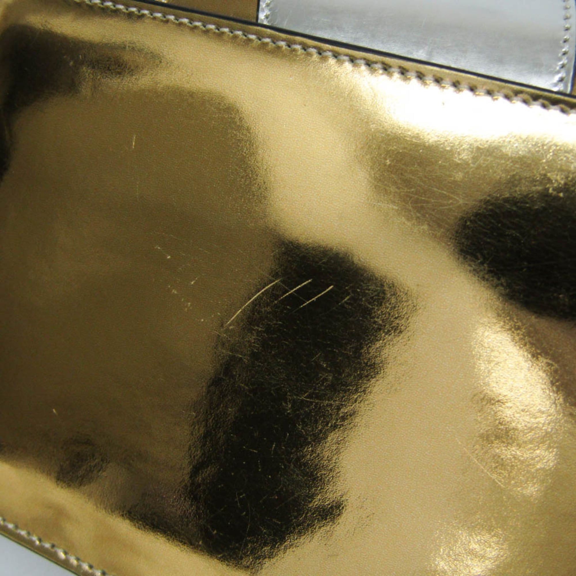 Marni Marni Trunk Mini Bag Women's Leather Shoulder Bag Gold,Silver Size ONE SIZE - 8 Thumbnail