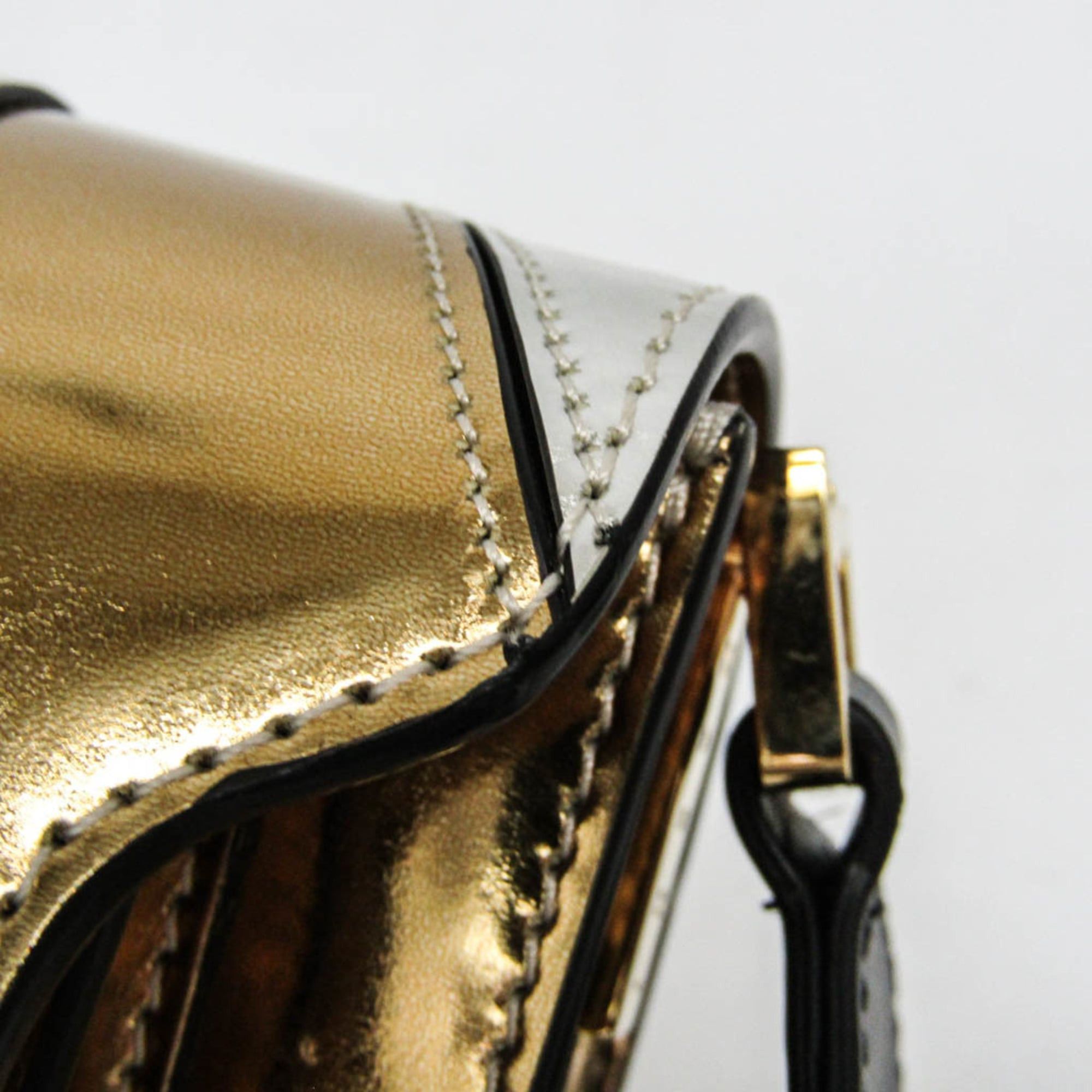 Marni Marni Trunk Mini Bag Women's Leather Shoulder Bag Gold,Silver Size ONE SIZE - 10 Thumbnail