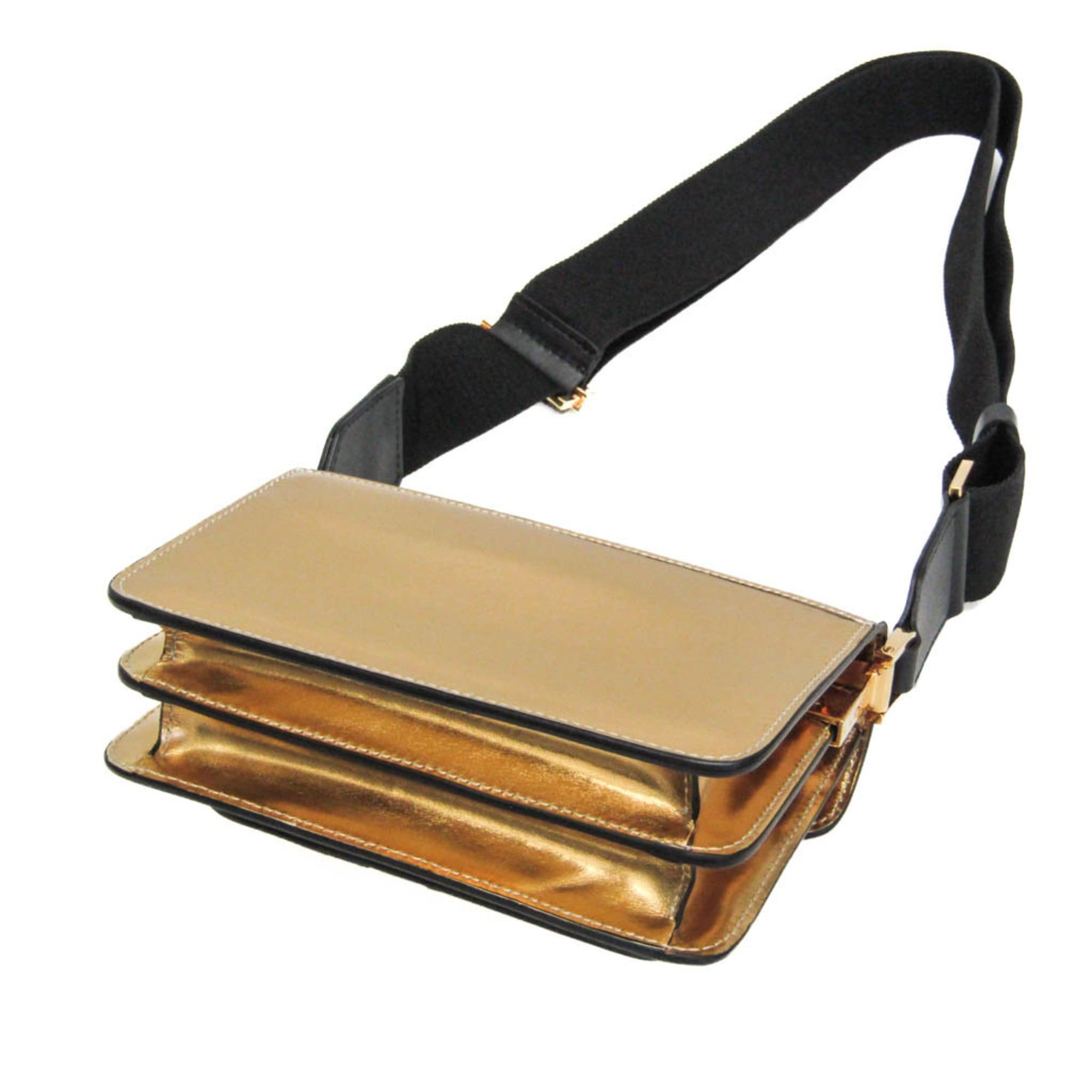 Marni Marni Trunk Mini Bag Women's Leather Shoulder Bag Gold,Silver Size ONE SIZE - 3 Thumbnail