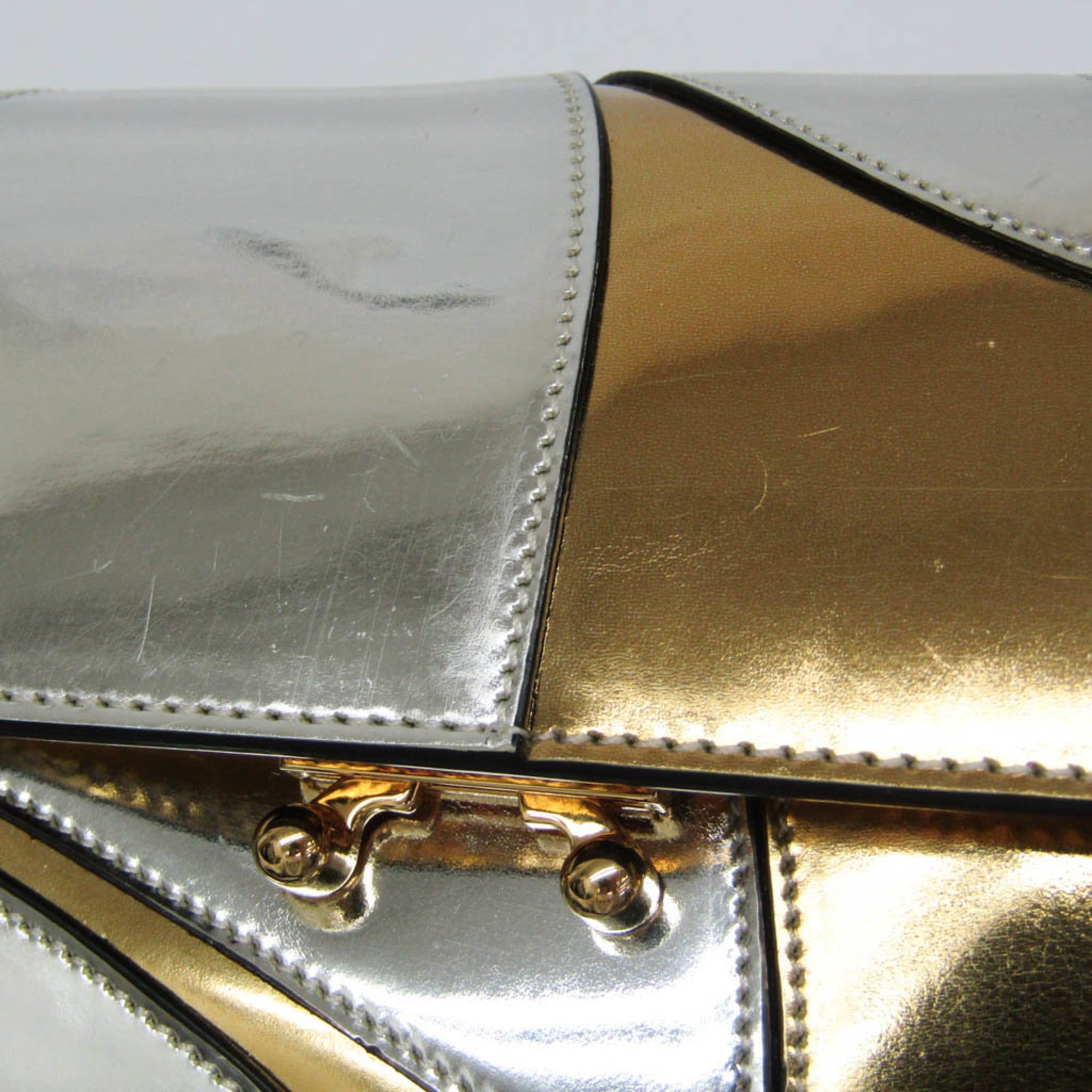Marni Marni Trunk Mini Bag Women's Leather Shoulder Bag Gold,Silver Size ONE SIZE - 11 Thumbnail