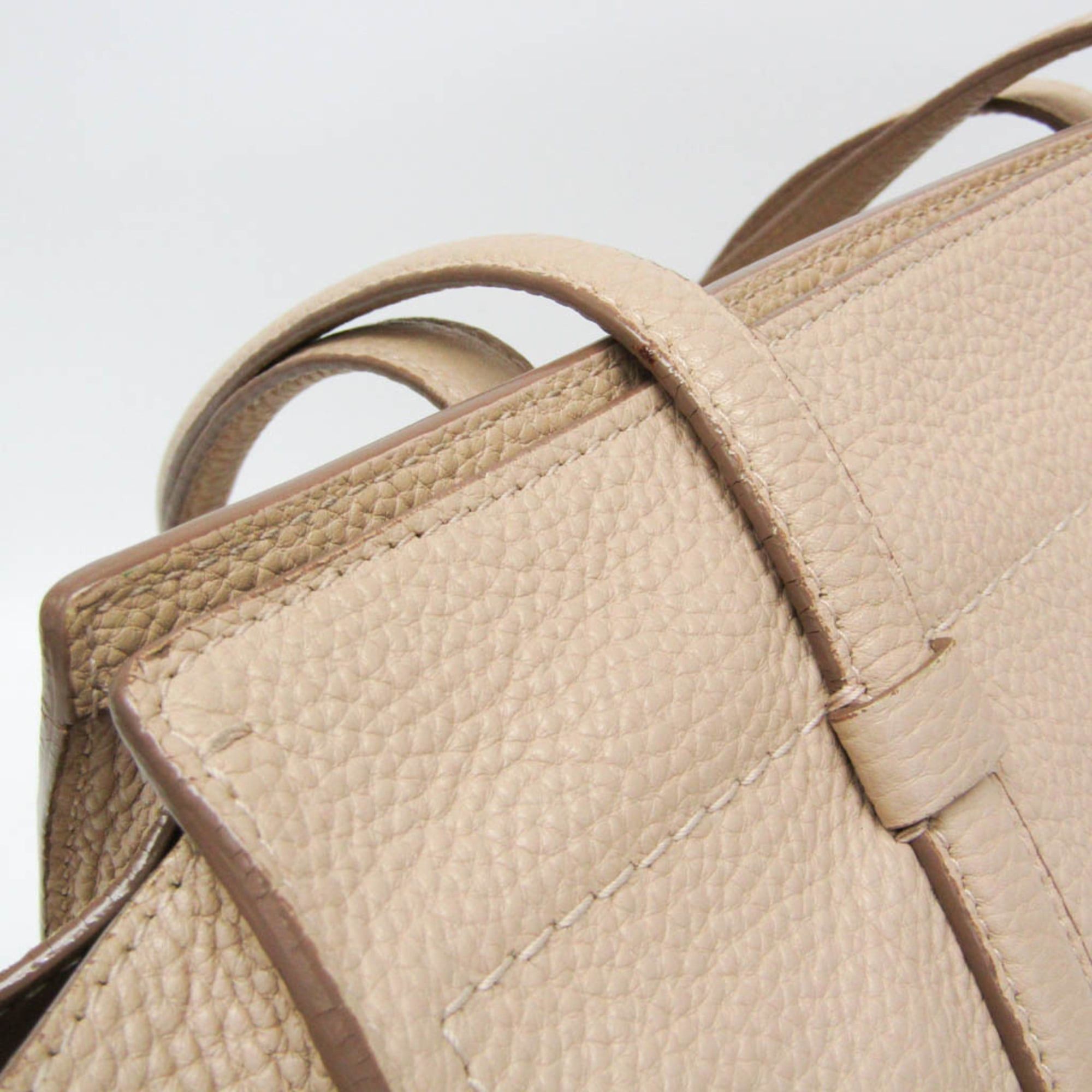 Salvatore Ferragamo Salvatore Ferragamo Gancini GG-21 F216 Women's Leather Tote Bag Light Beige Size ONE SIZE - 11 Thumbnail