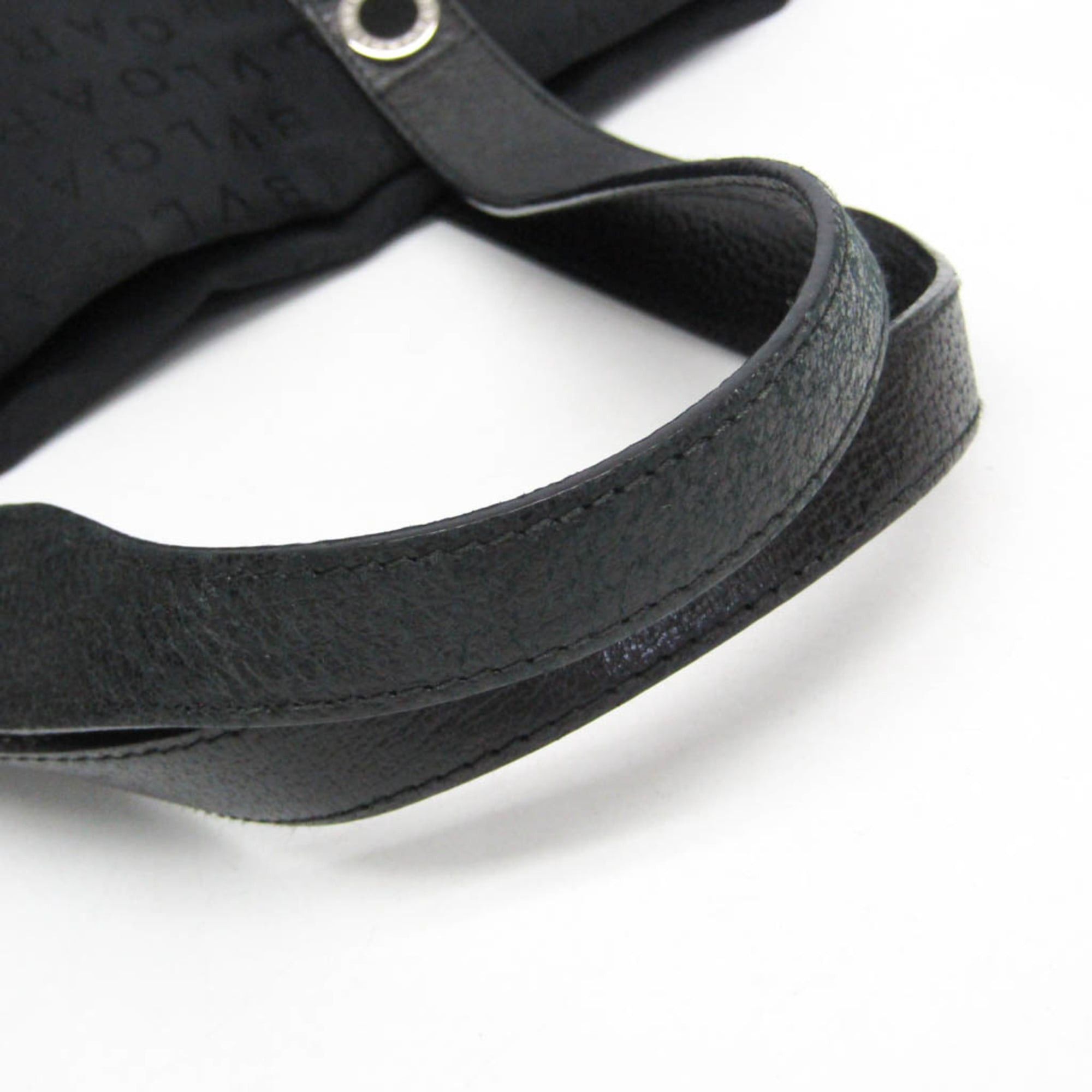 Bvlgari Bvlgari Logomania Women's Canvas,Leather Handbag Black Size ONE SIZE - 13 Thumbnail