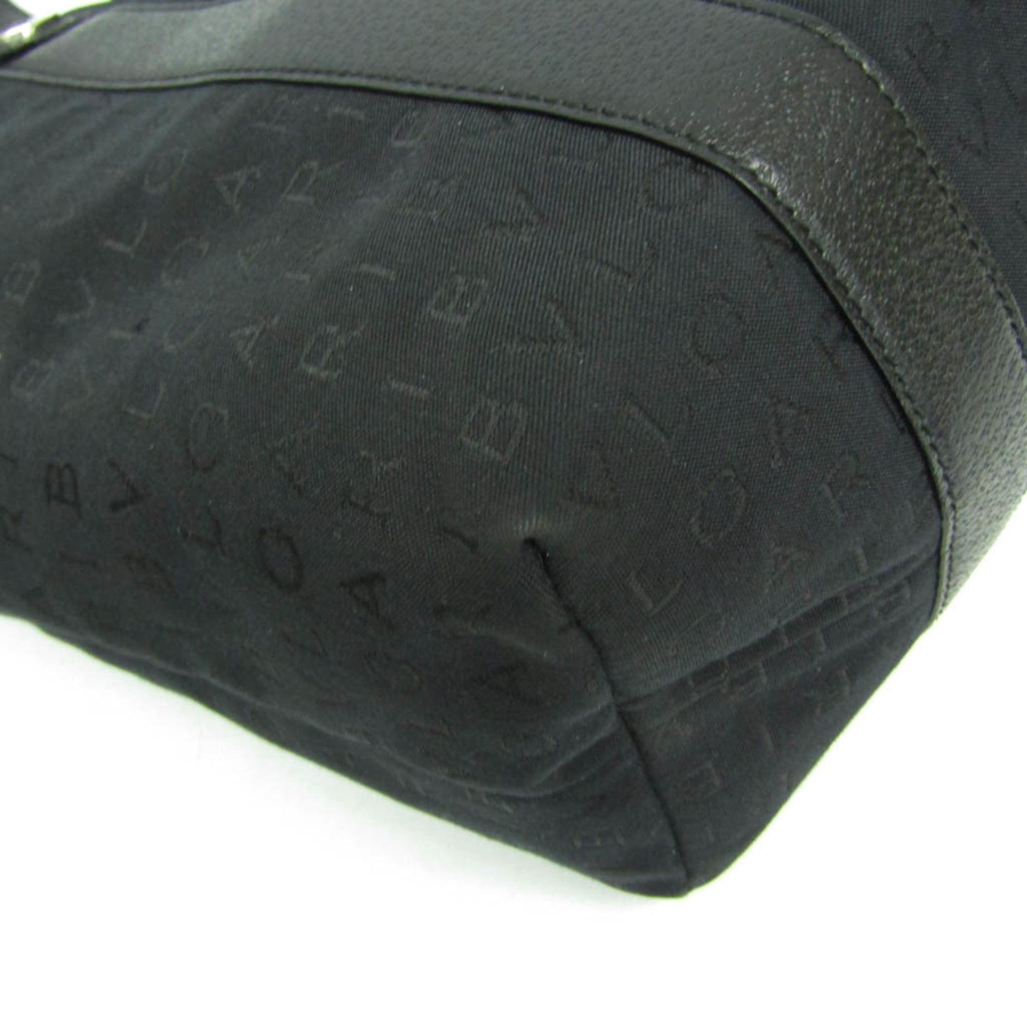 Bvlgari Bvlgari Logomania Women's Canvas,Leather Handbag Black Size ONE SIZE - 5 Thumbnail